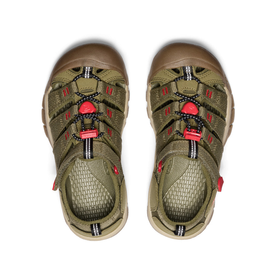 Newport H2 Sandals for Big Kids | Martini Olive & Aura Orange | Comfortable Beach & Pool Slides for Boys & Girls