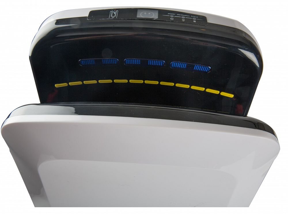 High-Speed Turbo Blade Hand Dryer - White & Black Options for Commercial & Public Restrooms - Energy Efficient & Hygienic Hand Drying Solution for Restaurants, Hotels, and Office Buildings