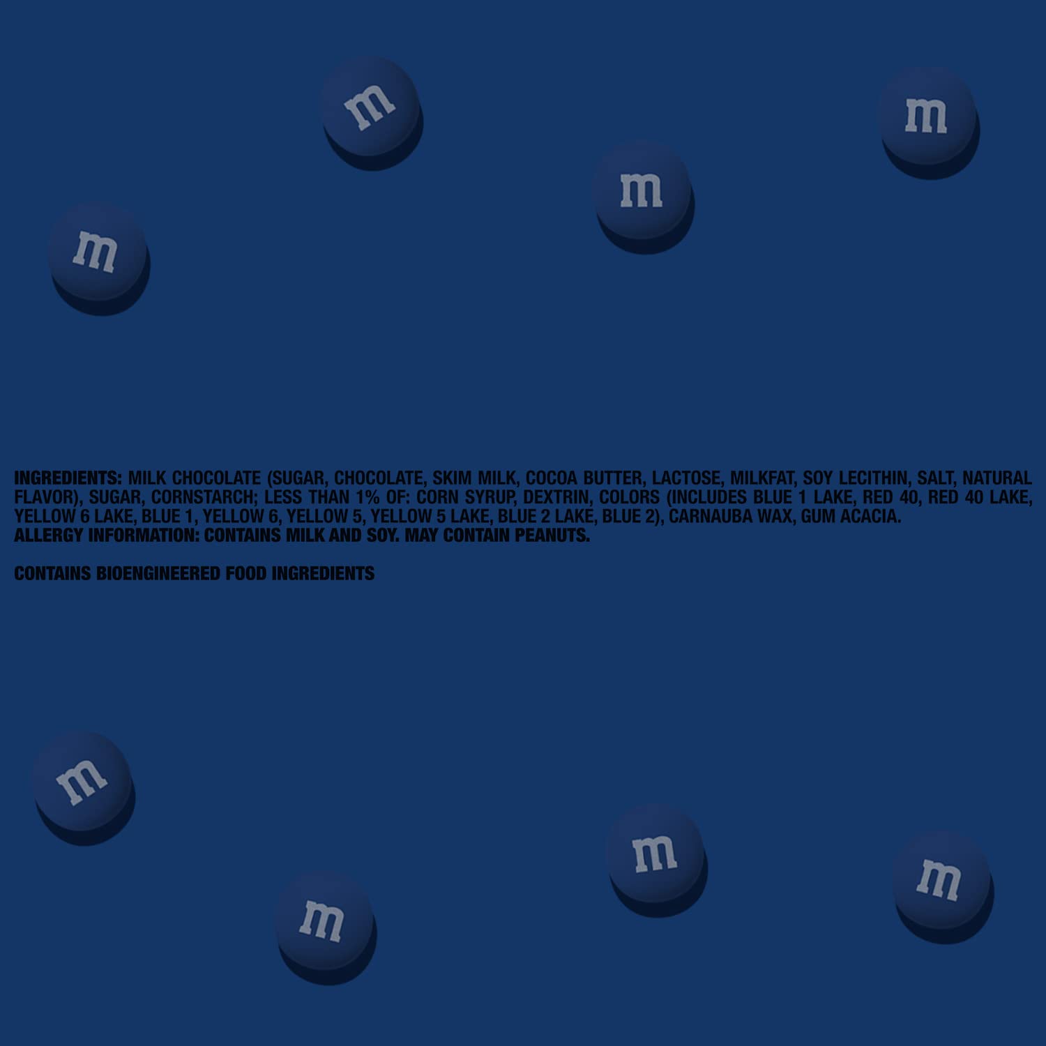 M&M’S Dark Blue Milk Chocolate Candy Bulk - 5lbs Resealable Bag for Candy Bars, Birthday Parties, Graduations & Celebrations | Perfect for DIY Party Favors, Office Snacks & Movie Nights