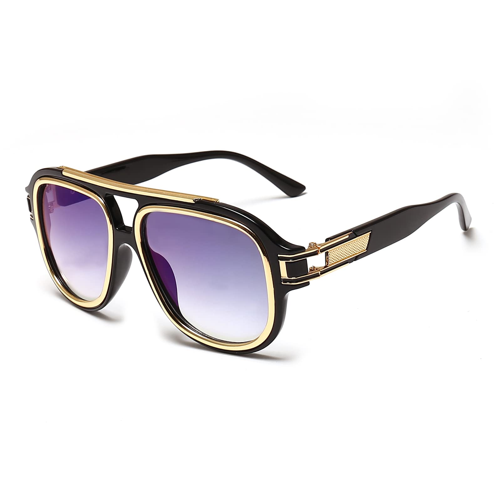 JATUKE Men's Polarized Sunglasses - UV Protection, Blue Light Blocking, Classic Punk Style for Outdoor Activities, Driving & Fishing - Enhance Visual Clarity & Comfort in Sunlight