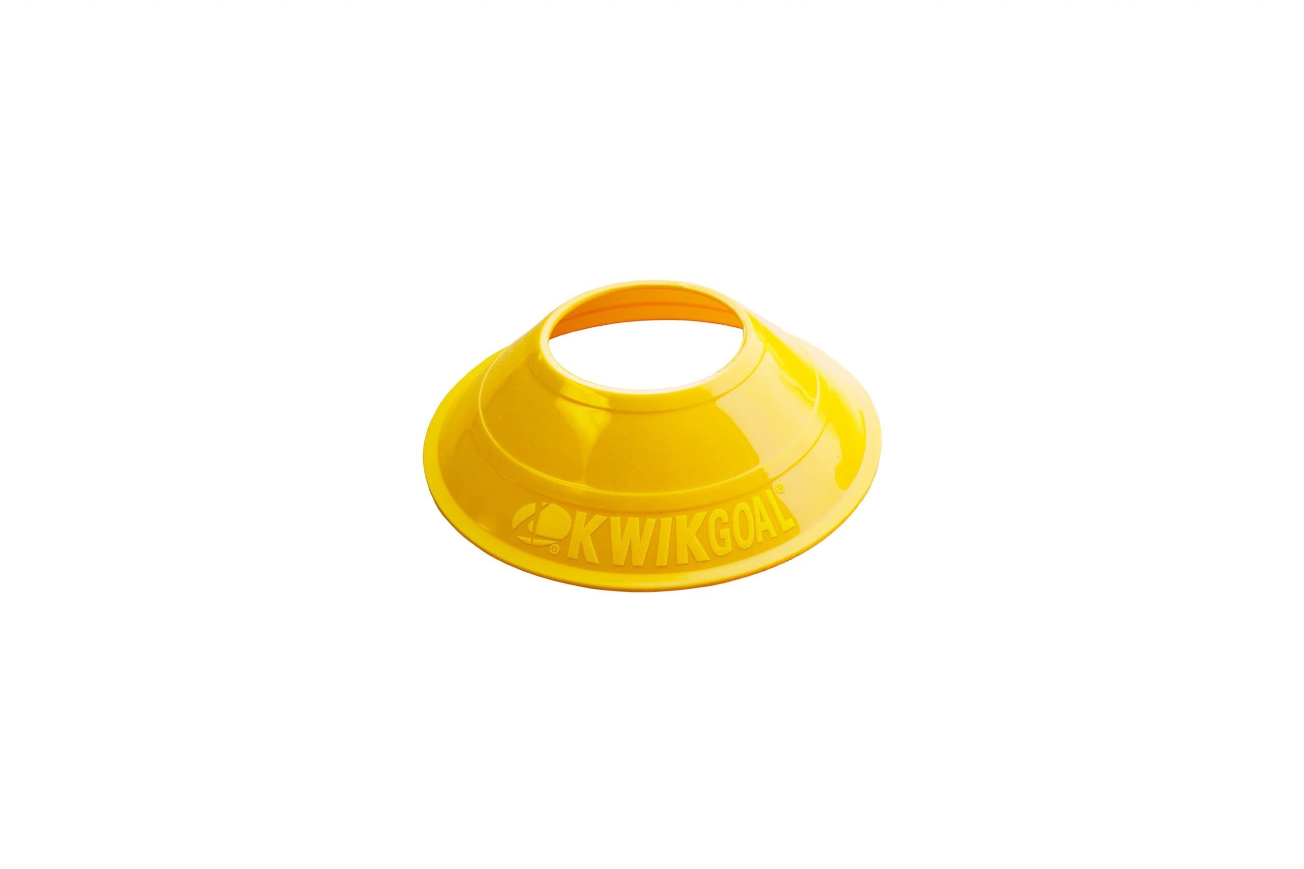 Kwik Goal Mini Disc Cones - Set of 25 Bright Orange Soccer Training Cones for Agility Drills, Sports Practice & Field Marking - Perfect for Soccer, Football, Basketball & Youth Sports