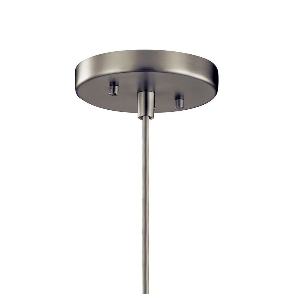 Kichler 43853NBR Avery 1-Light Pendant in Natural Brass - 100W Modern Ceiling Light Fixture for Dining Room, Kitchen Island & Entryway Lighting