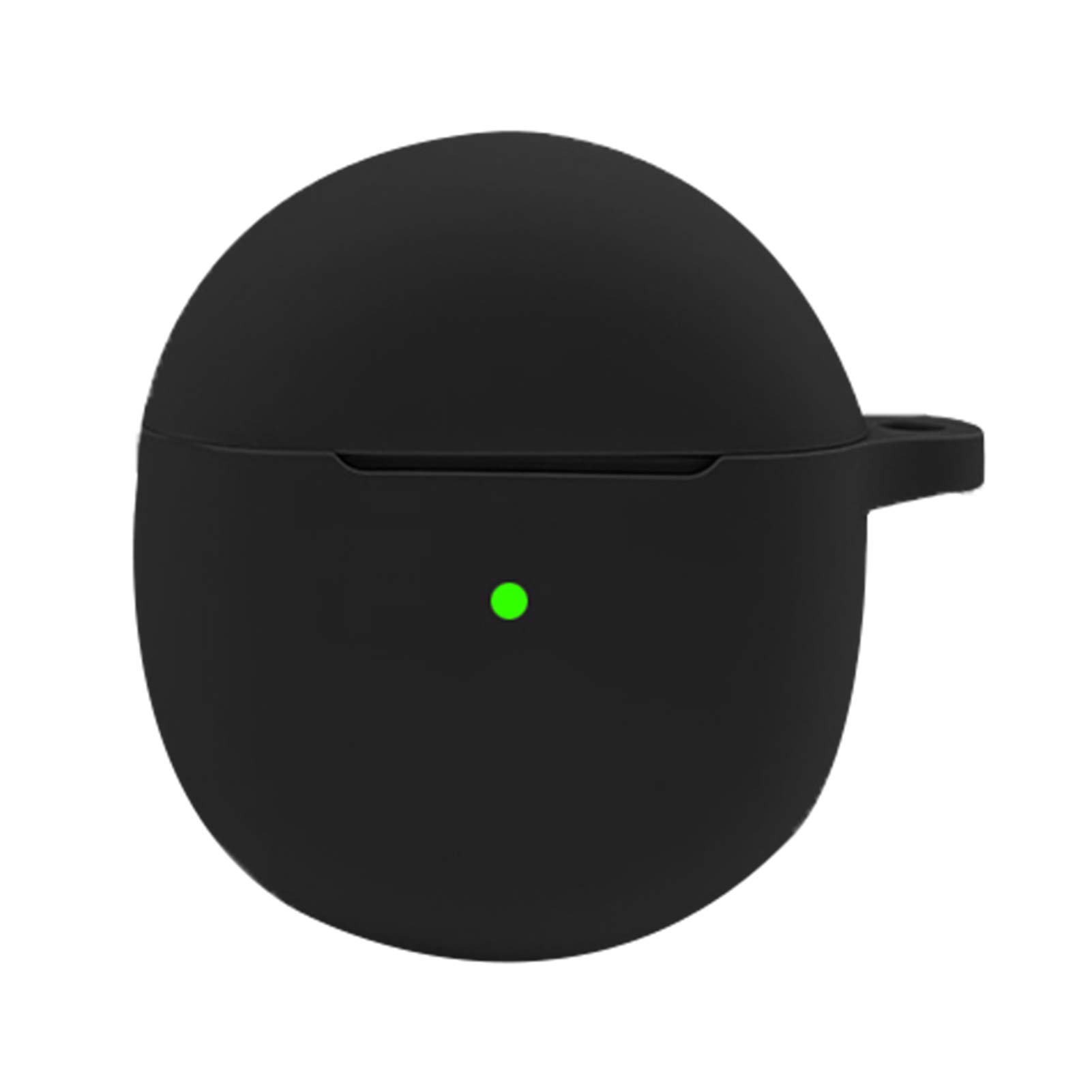 HEVIRGO Bluetooth Headset Case Cover - Wireless Earbuds Protective Case for OnePlus Buds | Anti-Slip, Washable & Dustproof Silicone Charging Case (Black) | Perfect for Gym, Travel & Daily Use