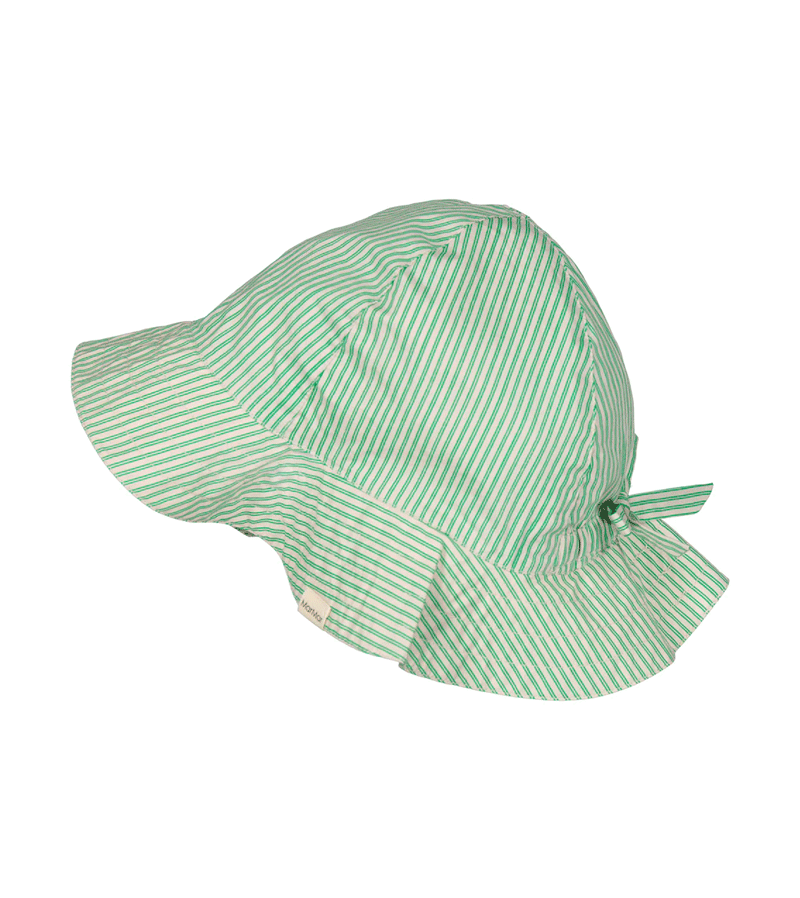 MarMar Copenhagen Mint Leaf Alba Sun Hat - UV Protection Wide Brim Floppy Hat for Women - Perfect for Beach, Garden & Summer Outfits