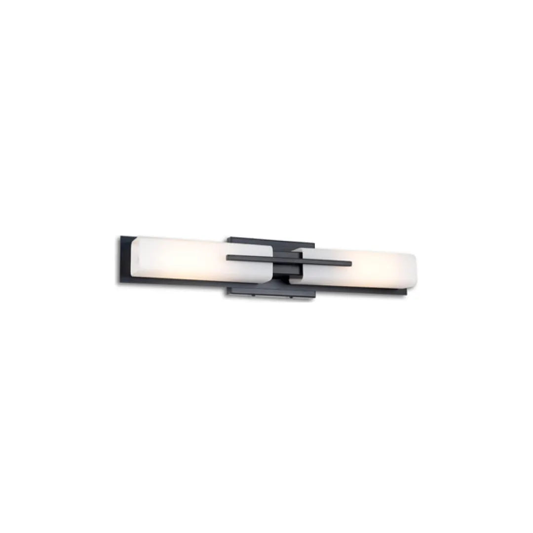 Modern Bathroom Vanity Light PL LV006D 24BK - 24 Inch Black LED Wall Sconce for Bathroom Mirror Lighting, Perfect for Home & Hotel Bathroom Decor