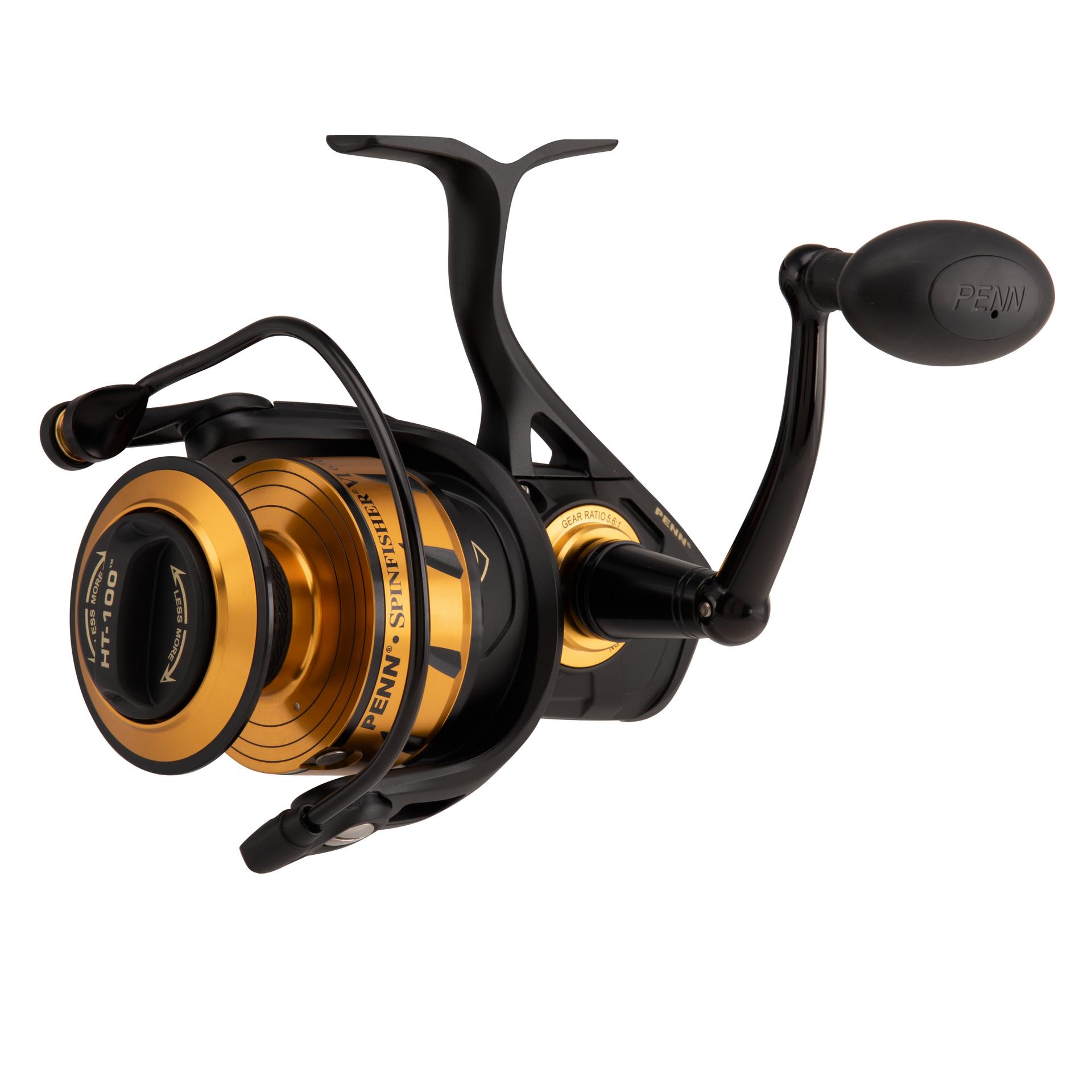 Penn Spinfisher VI Spinning Fishing Reel - Saltwater & Freshwater, 6+1 Shielded Bearings, HT-100 Drag System - Perfect for Surf Fishing, Pier Fishing & Offshore Angling