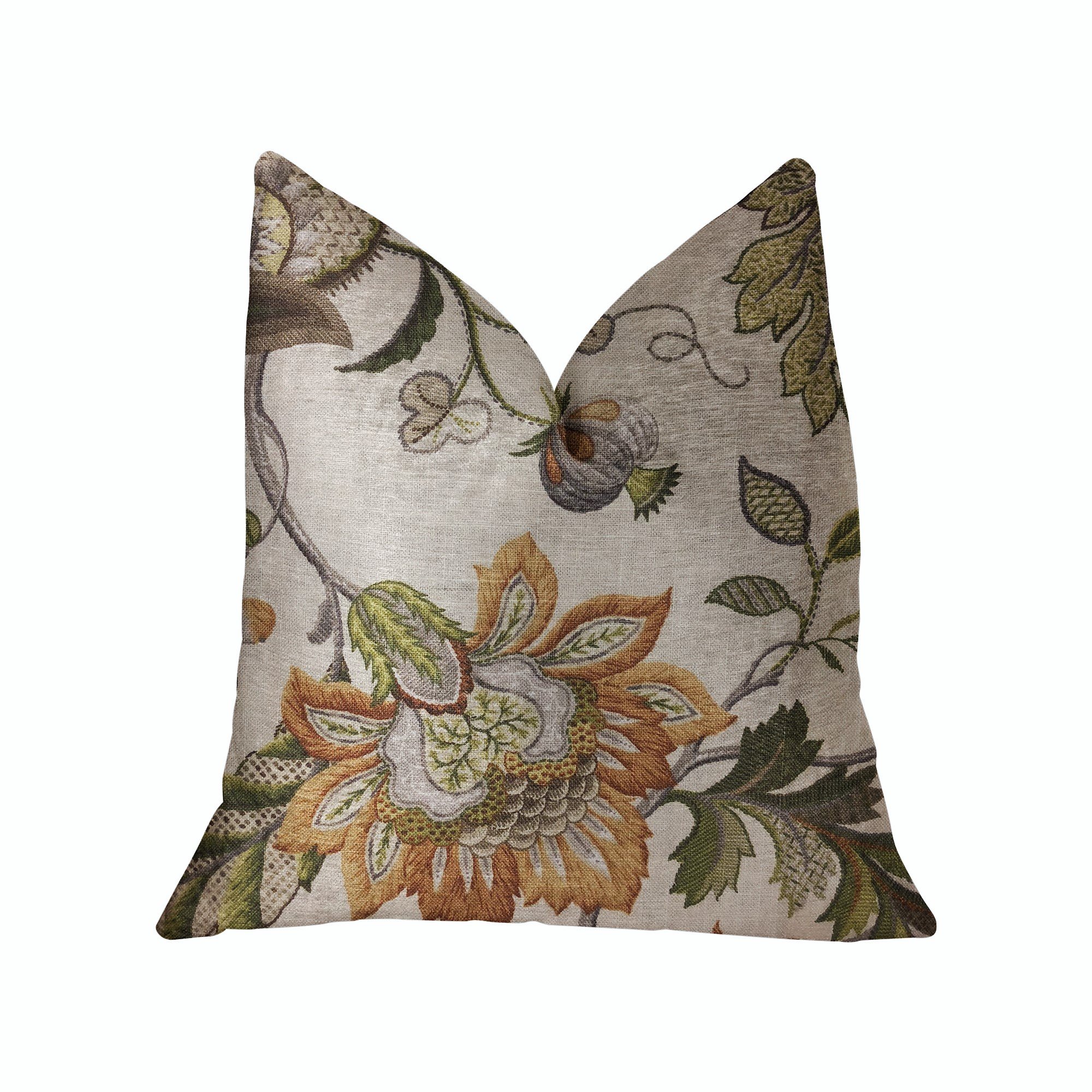 Plutus Harmony Meadows Luxury Throw Pillow 20x30 Inches - Soft Decorative Cushion Cover for Sofa, Bed, Living Room - Queen Size Home Decor Accent Pillow