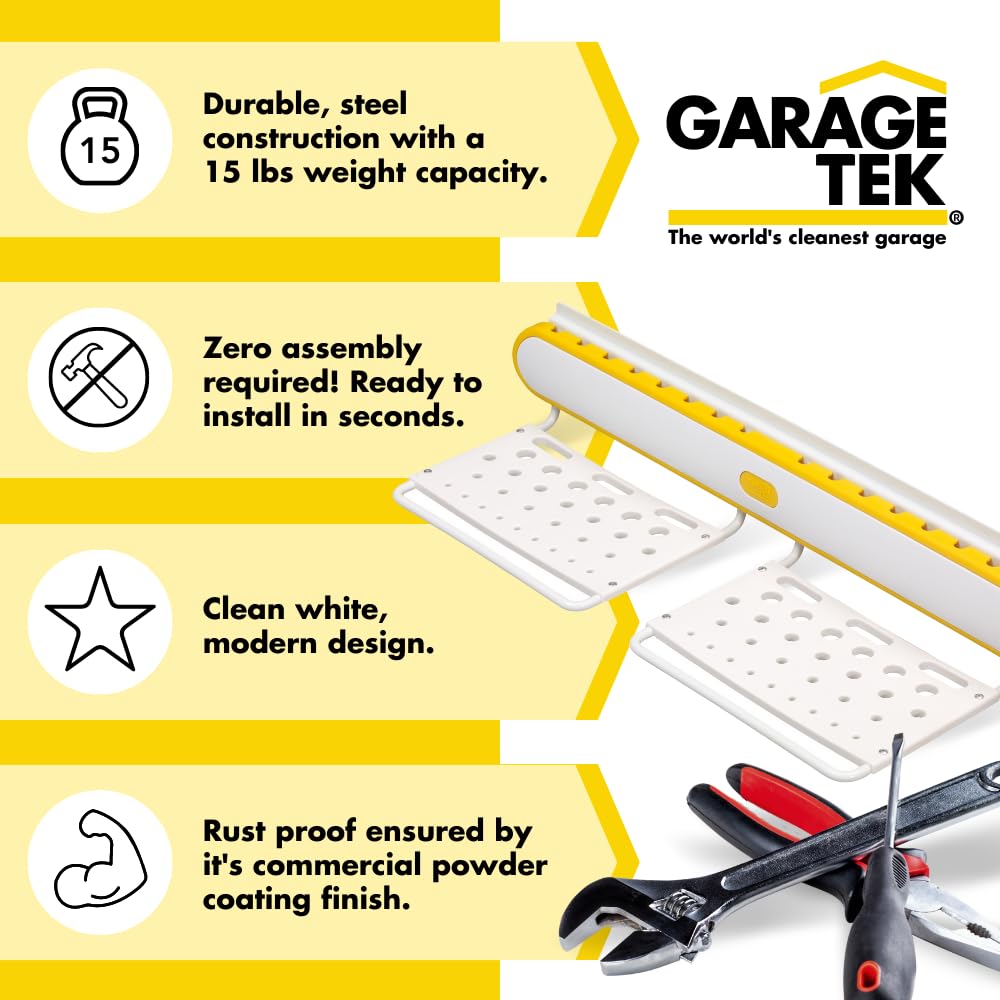 Garagetek Multi-Purpose Small Tool Organizer - Perfect for Garage, Workshop & DIY Projects - Wall Mount & Countertop Storage Solution