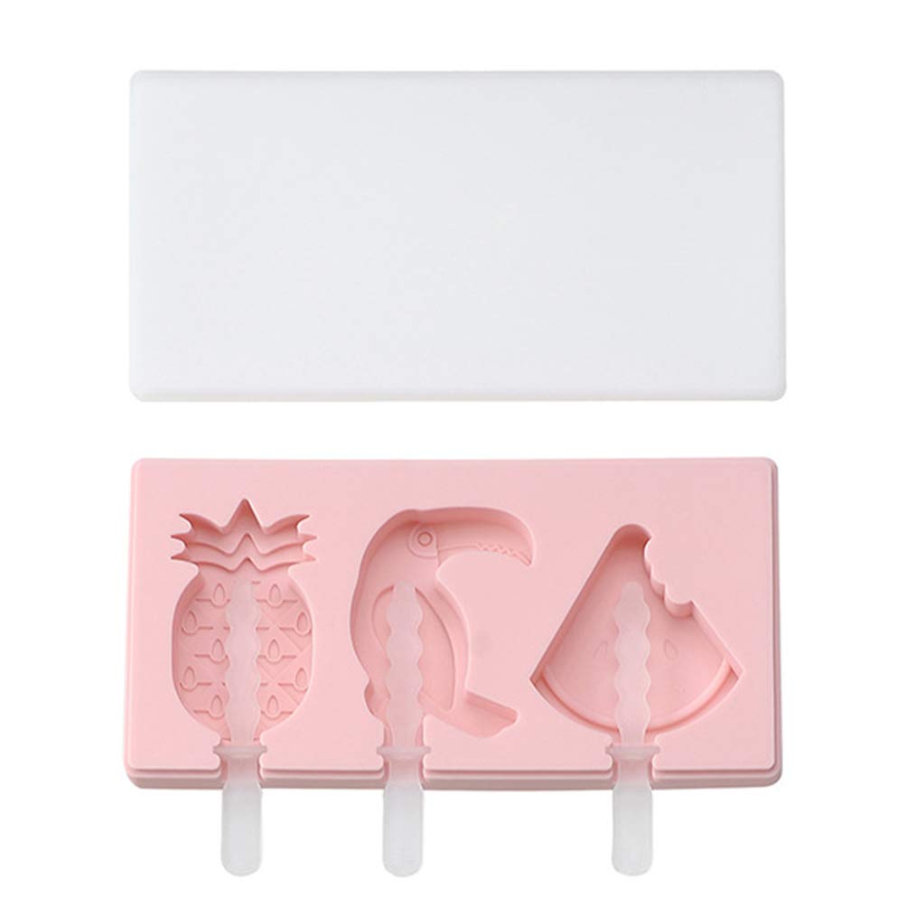 MILISTEN 2-Pack Silicone Popsicle Molds with Lids - Reusable Ice Cream & Chocolate Molds for DIY Desserts, Ice Pops, and Freezer Treats - Perfect for Summer Snacks, Kids Parties, and Healthy Homemade Frozen Treats