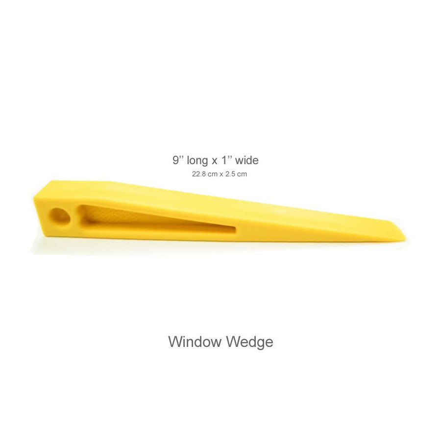 Dentcraft 9 x 1 Inch Yellow Window Wedge - Perfect for Door and Window Gaps, Draft Stopper, and Home Insulation