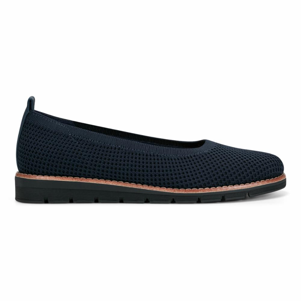 Easy Spirit Women's Kellina2 Blue M Slip-On Loafers - Comfortable Casual Shoes for Walking, Work & Travel