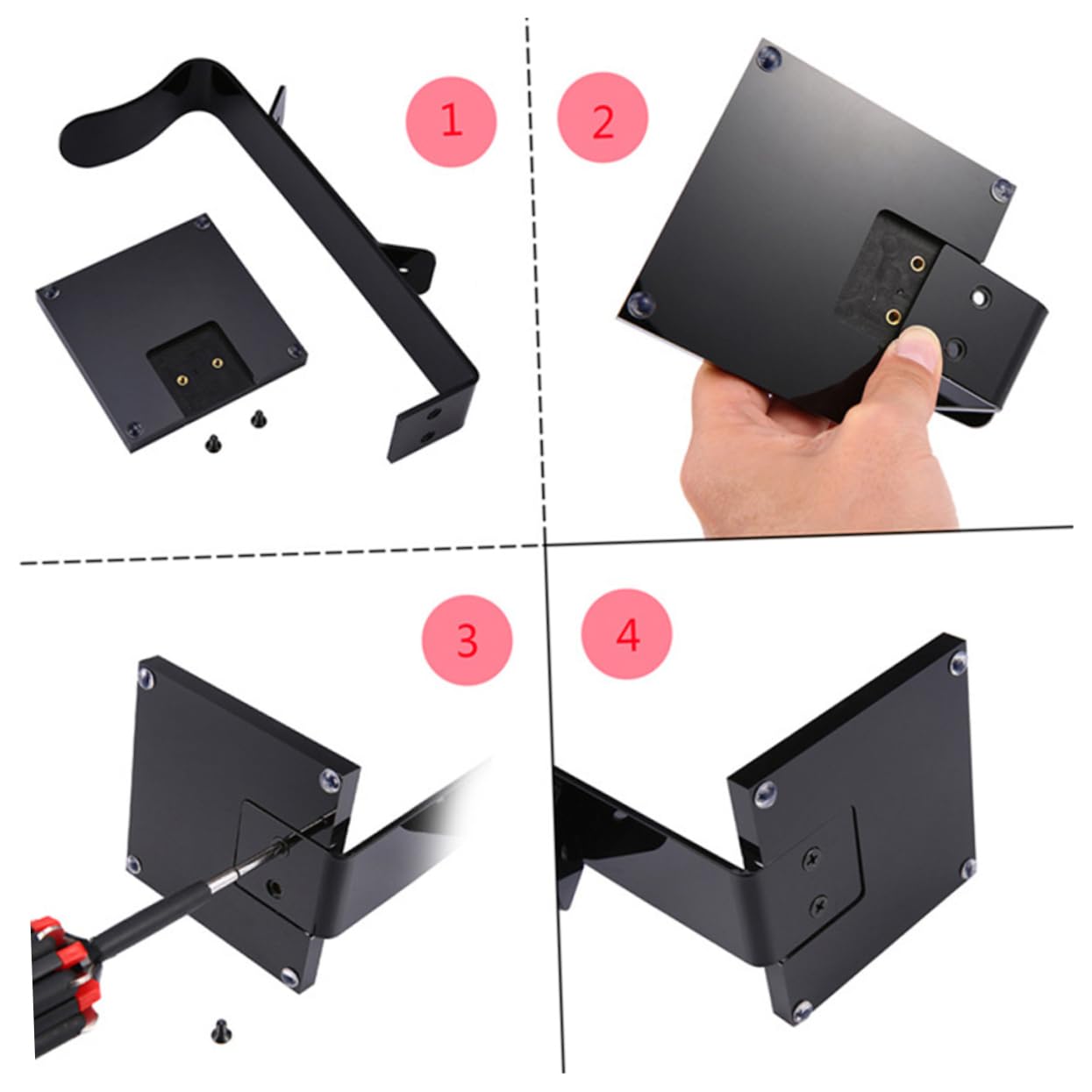 GLEAVI Premium Aluminum Headphone Stand - Universal Headset Holder with Non-Slip Base for Desk, Office, Gaming Setup & Car Use - Stylish Display Shelf for Beats, AirPods, Sony & Bose Headphones Accessories