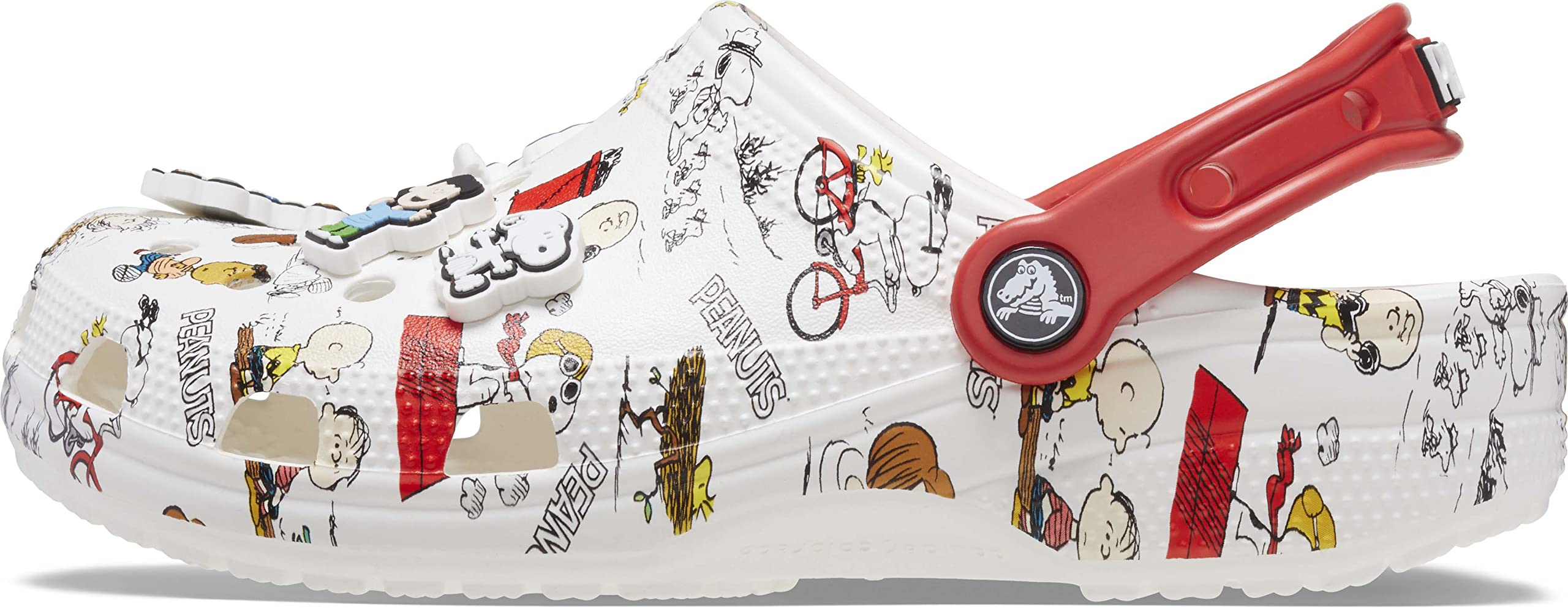 Crocs Unisex-Adult Classic Clogs with Snoopy & Peanuts Design - Comfortable Slip-On Shoes for Men & Women - Perfect for Casual Wear, Home, Garden & Outdoor Activities