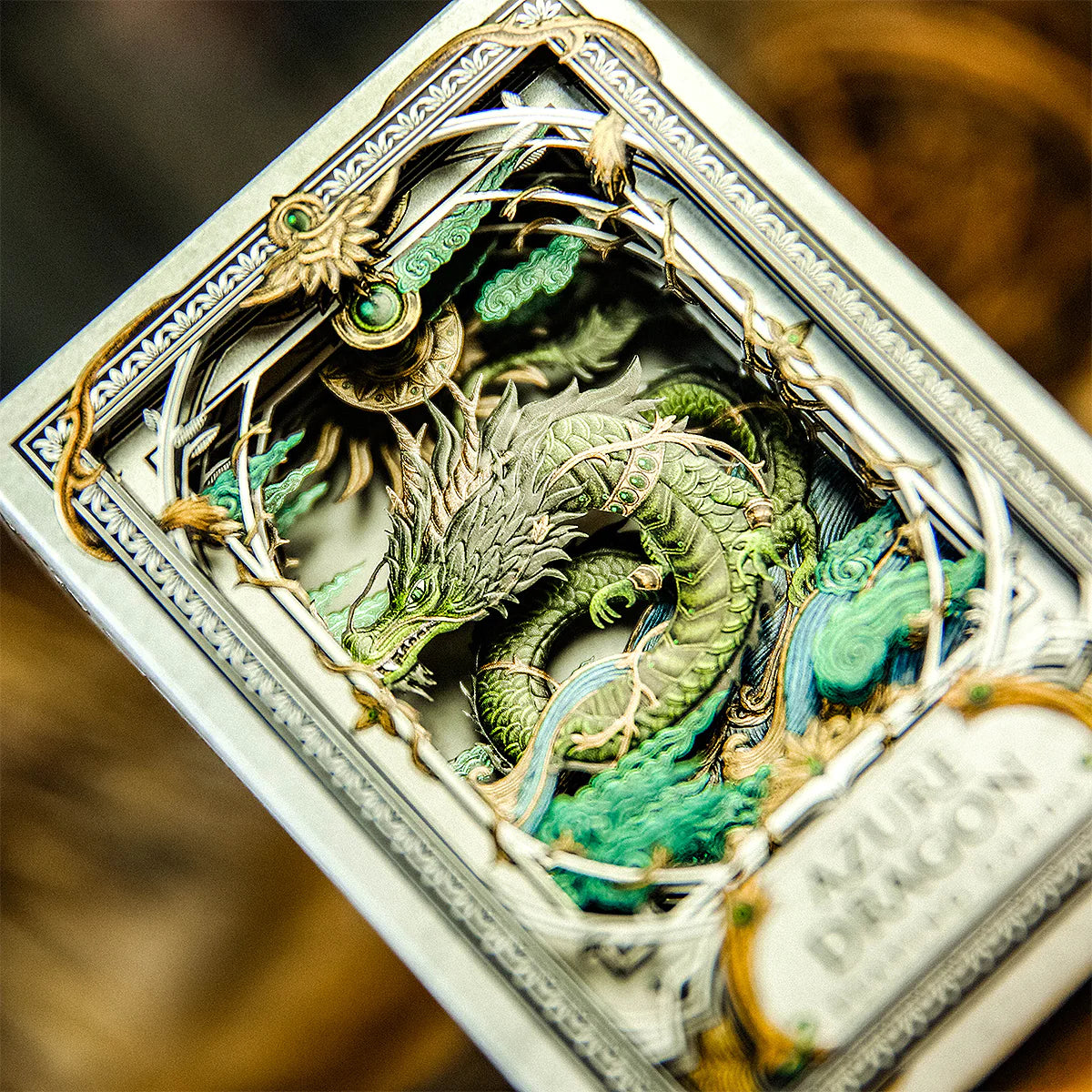 Premium Azure Dragon Playing Cards - Elegant Dragon-Themed Deck for Poker, Magic Tricks & Collectors | Perfect for Card Games, Gifts & Collectibles