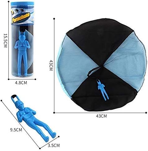 LUOBO 4 Pack Parachute Toy Set - Tangle-Free Hand Throw Parachute Soldiers for Kids | Outdoor Flying Toys for Backyard Play & Birthday Parties | No Assembly or Batteries Needed