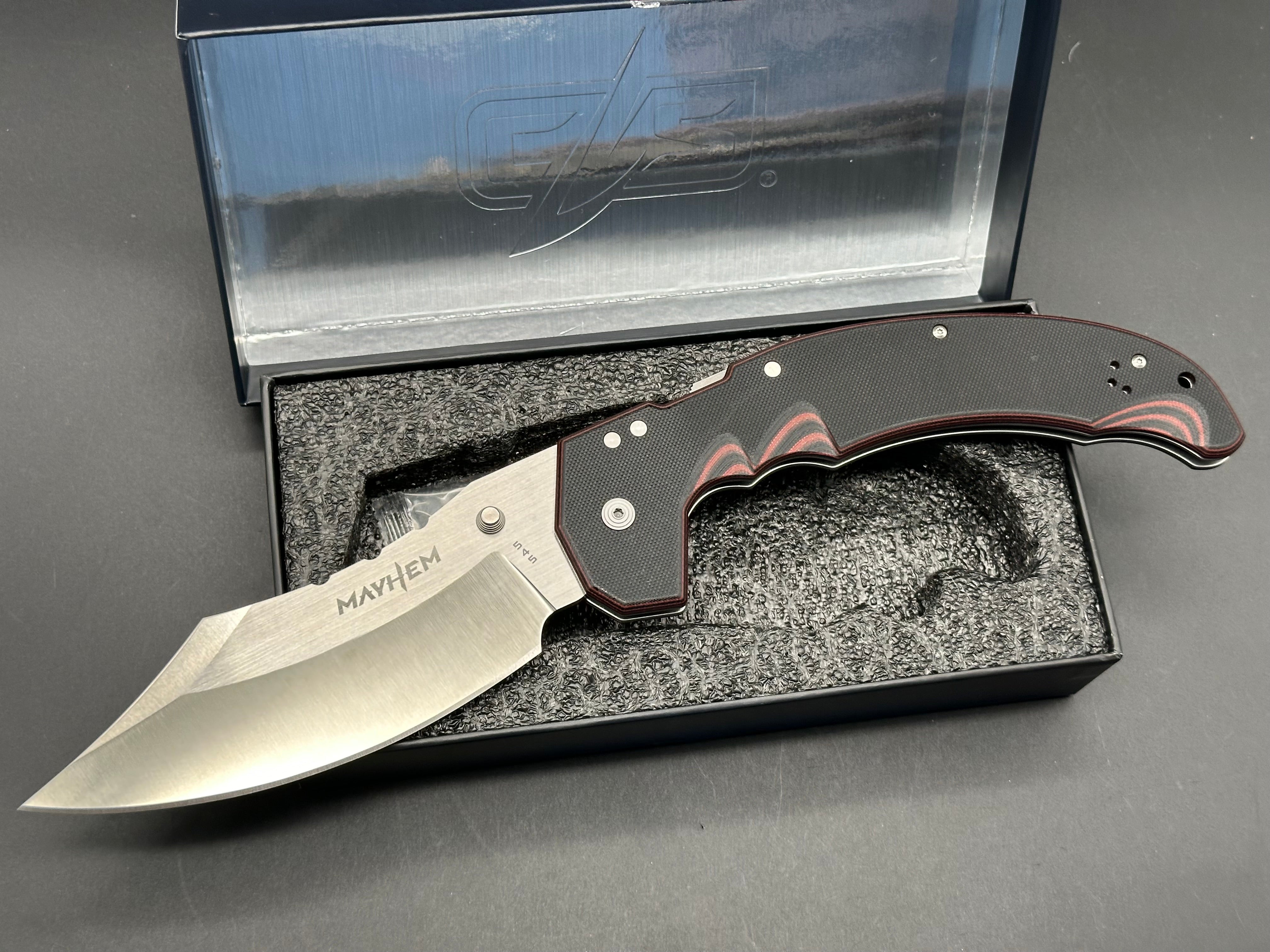 Cold Steel Exclusive Mayhem Limited Edition Knife - High-Performance Tactical Blade for Outdoor Survival, Hunting, and Camping Adventures