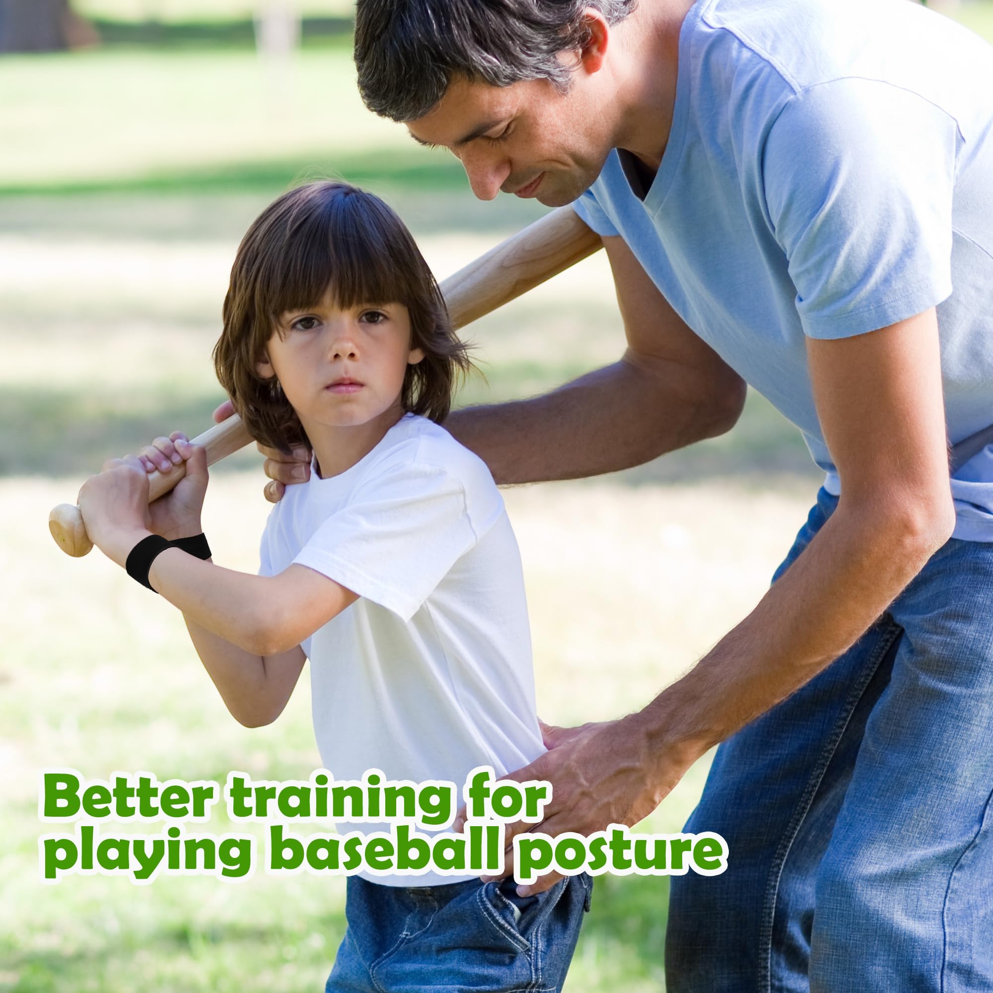 Codree Baseball Swing Trainer Bands - Elastic Baseball & Softball Hitting Resistance Bands for Batting Practice - Improve Batting Power & Arm Strength - Perfect for Baseball Training, Batting Cages & Home Practice Drills