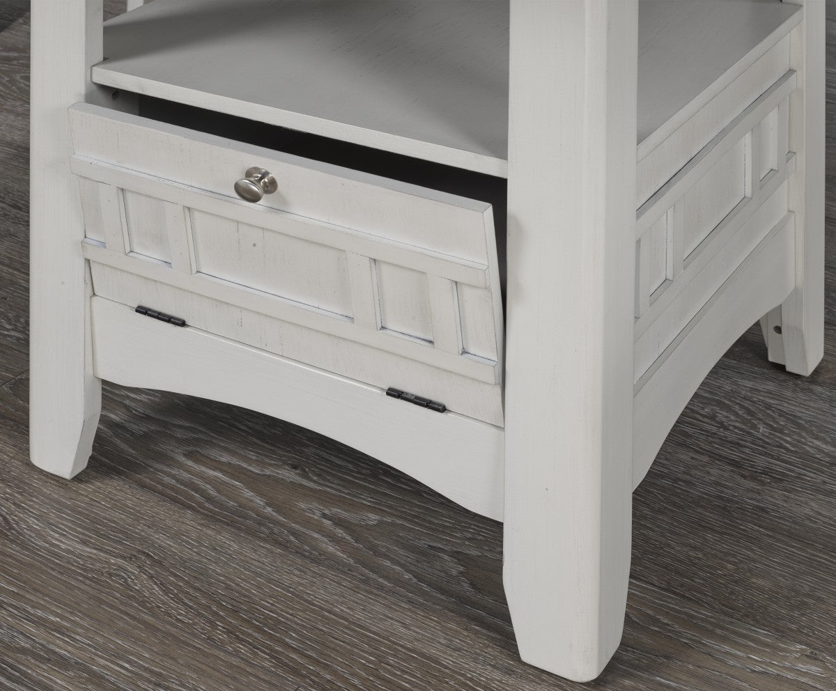 7-Piece White and Oak Counter Set for Kitchen, Dining Room, or Bar - Durable and Stylish Countertop Organizer