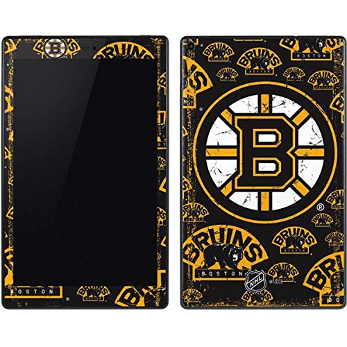 Official NHL Boston Bruins Blast Design Skin Decal for Kindle Fire HD 10 (2018) - Protective Vinyl Cover with Anti-Scratch Technology | Perfect for School, Travel & Home Entertainment