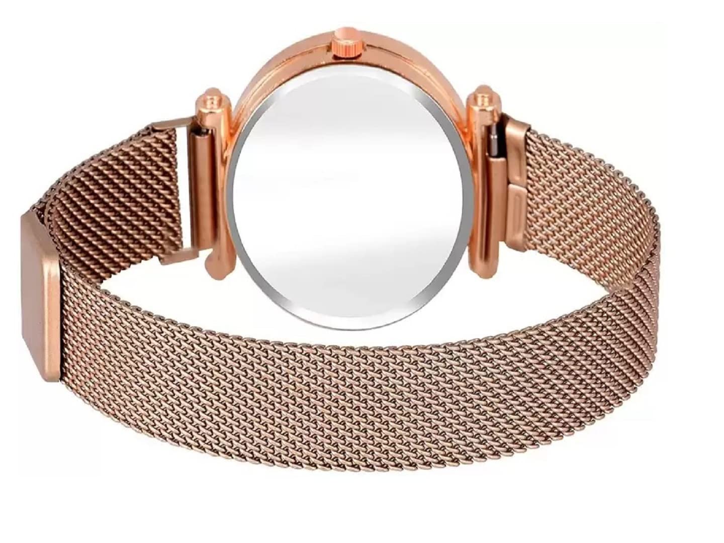 Elegant Analog Magnetic Strap Watch for Women & Girls - SR-821 AT-8211 (Pack of 1) | Perfect for Everyday Wear, Office, and Casual Outings