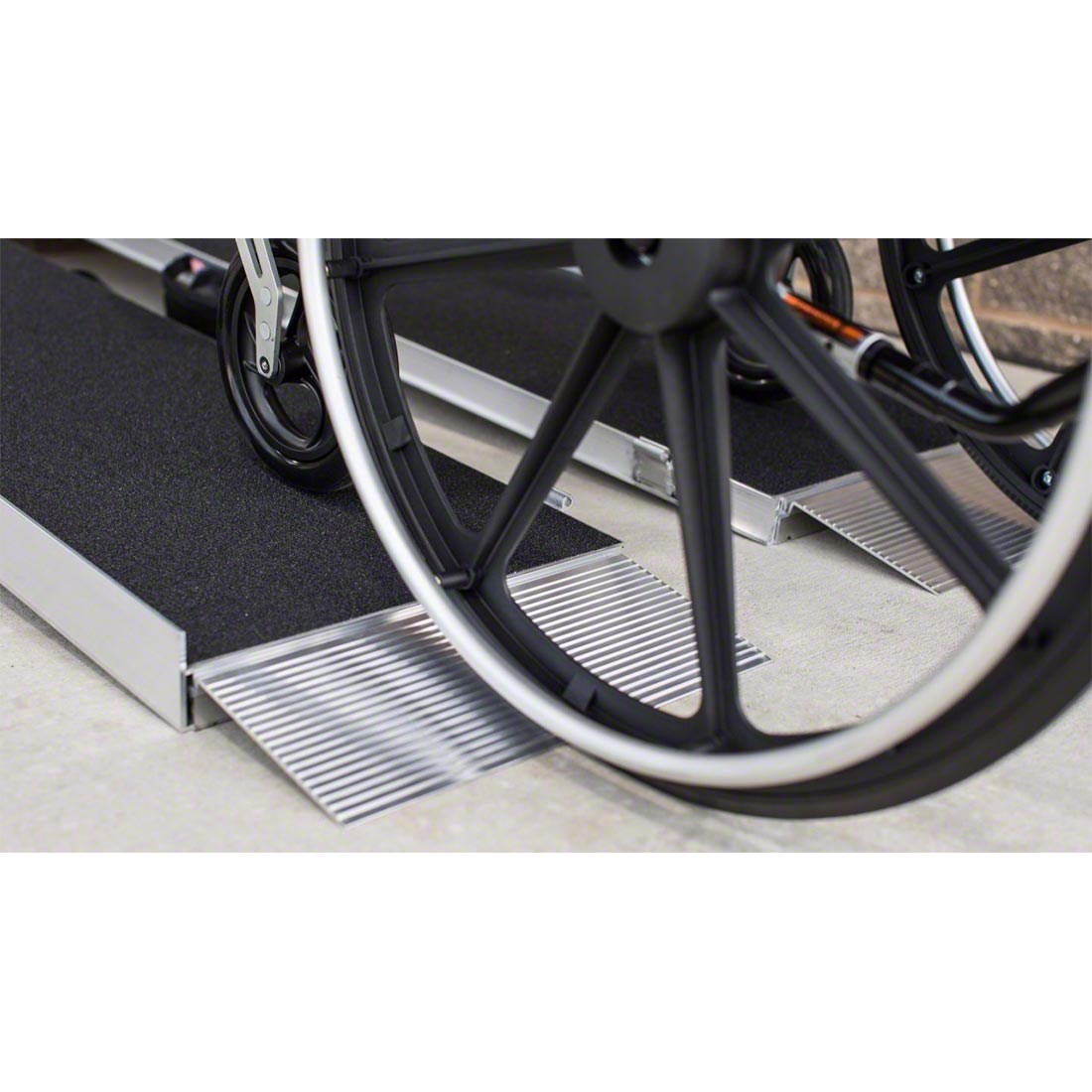 EZ Access Suitcase® Singlefold AS Portable Wheelchair Ramp - Lightweight Aluminum Folding Ramp for Home, Vehicles & Mobility Access - Black (Ideal for Wheelchairs, Scooters & Walkers)