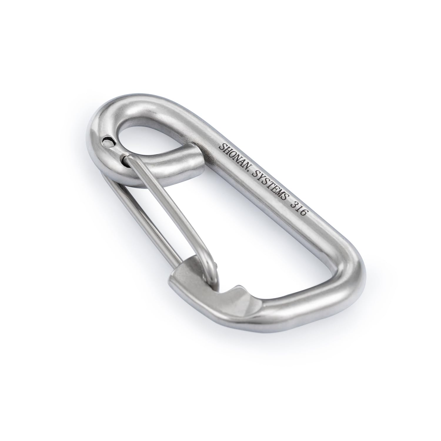 SHONAN Heavy Duty Stainless Steel Marine Boat Hooks with Carabiner - Secure Rope Clips for Jet Ski, Kayak, Boat Dock Lines - Perfect for Water Sports, Boating Safety & Marine Applications