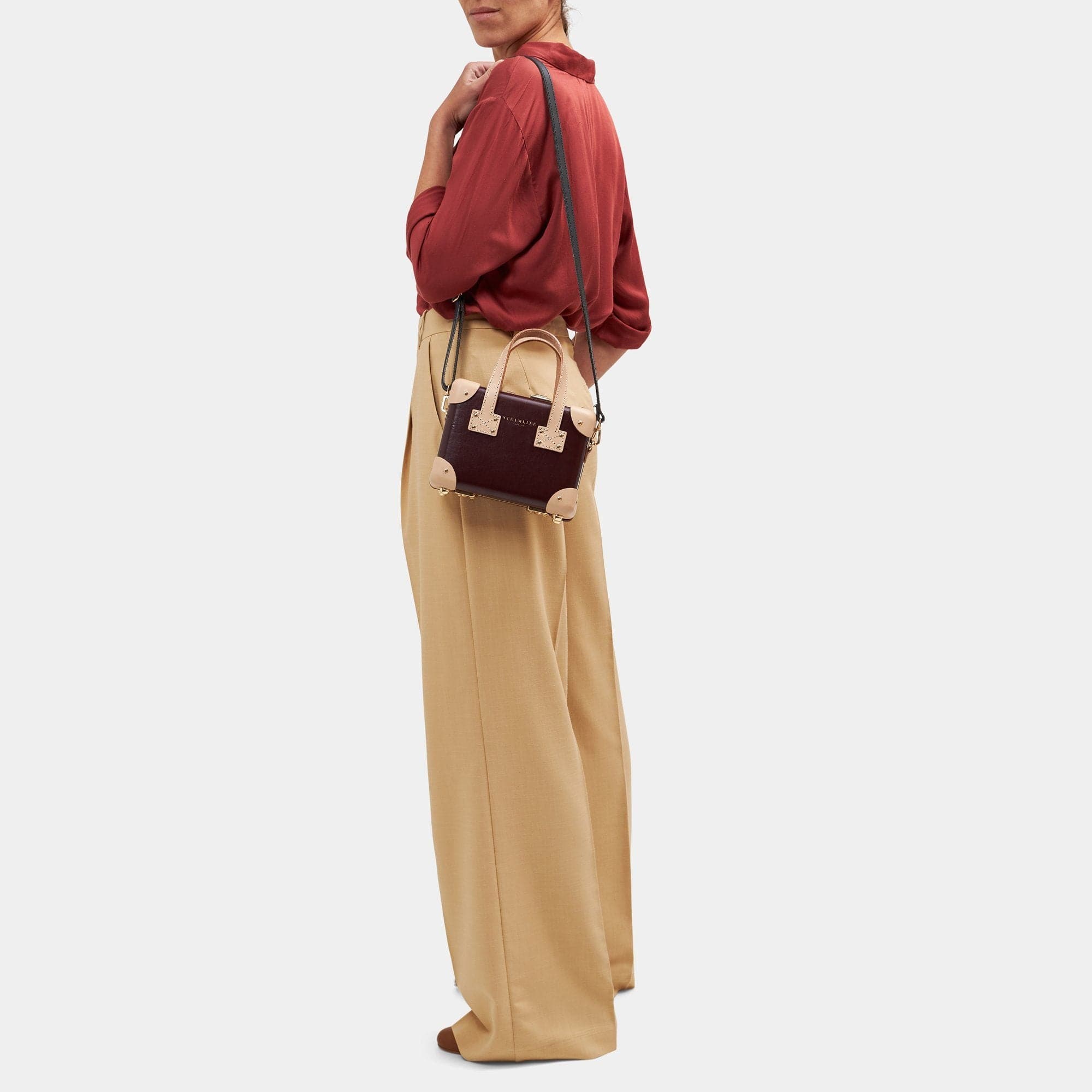 The Architect Burgundy Mini Crossbody Bag - Stylish & Compact Purse for Women | Perfect for Work, Travel & Everyday Use