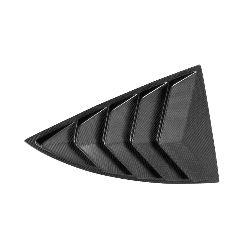 Premium Real Carbon Fiber Rear Side Window Louvers for Tesla Model Y 2020-2025 | High-Performance Aerodynamic Racing Design | Enhances Style & Vehicle Aerodynamics | Perfect for Car Enthusiasts & Street Racing