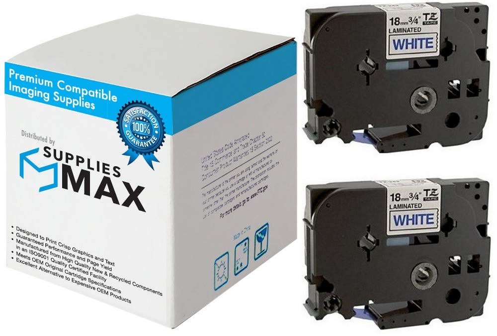 Brother Compatible Label Tape - 2 Pack, 3/4