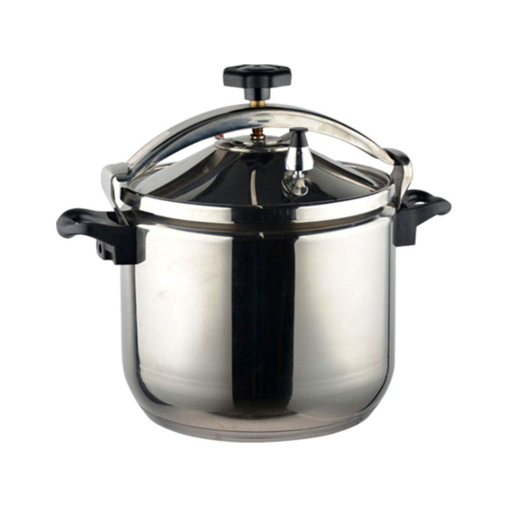 Premium Stainless Steel Pressure Cooker 9L - Large Capacity, Explosion-Proof for Home & Commercial Use - Fast Cooking Pot Works with Gas/Induction Stoves - Multi-Functional Kitchen Essential (Silver) - Perfect for Meal Prep, Canning & Large Family Cooking