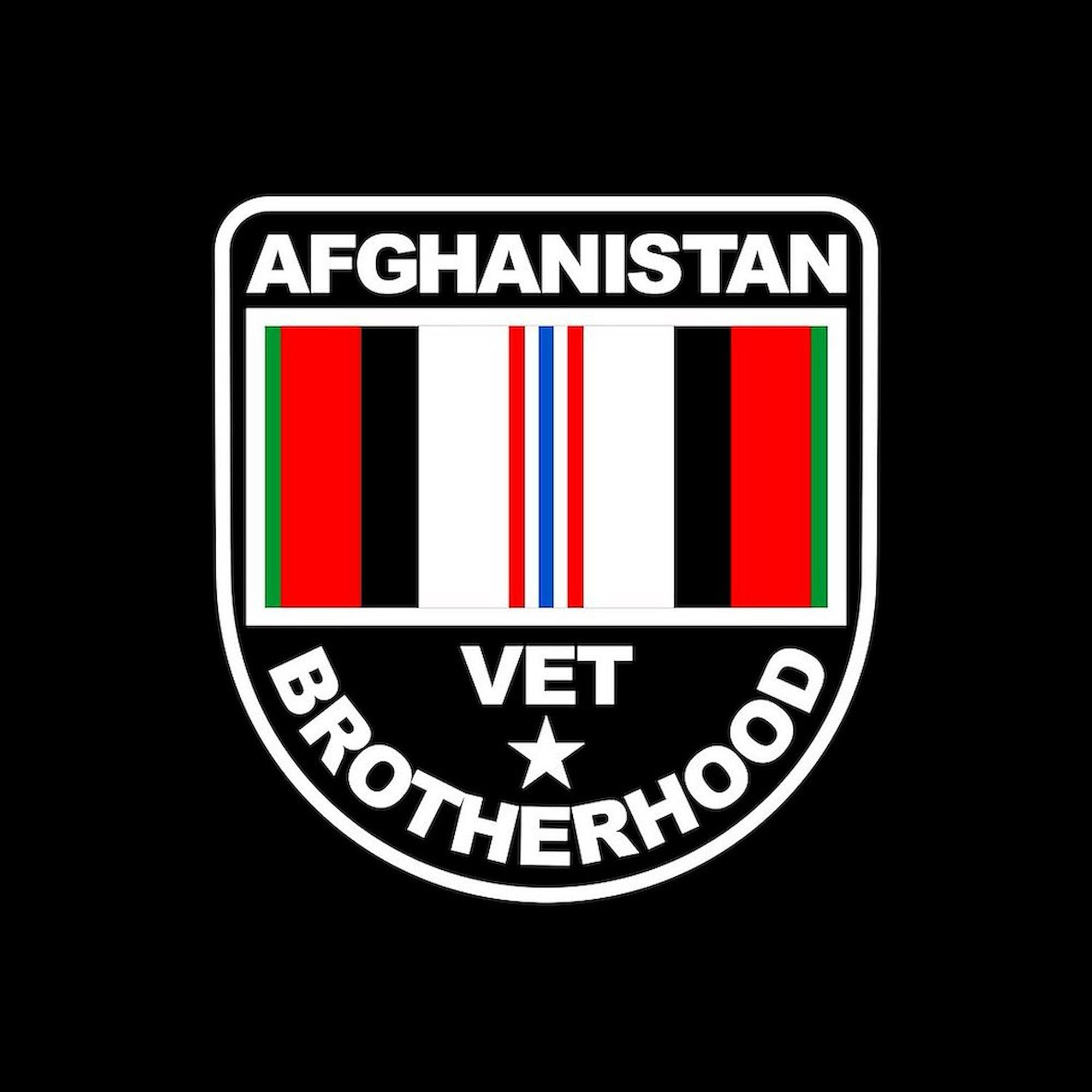 Afghanistan Veteran Brotherhood Square Bumper Sticker 3x3 Inch - Patriotic Car Decal for Military Support, US Army Veteran Gifts - Perfect for Cars, Laptops, Windows & DIY Projects