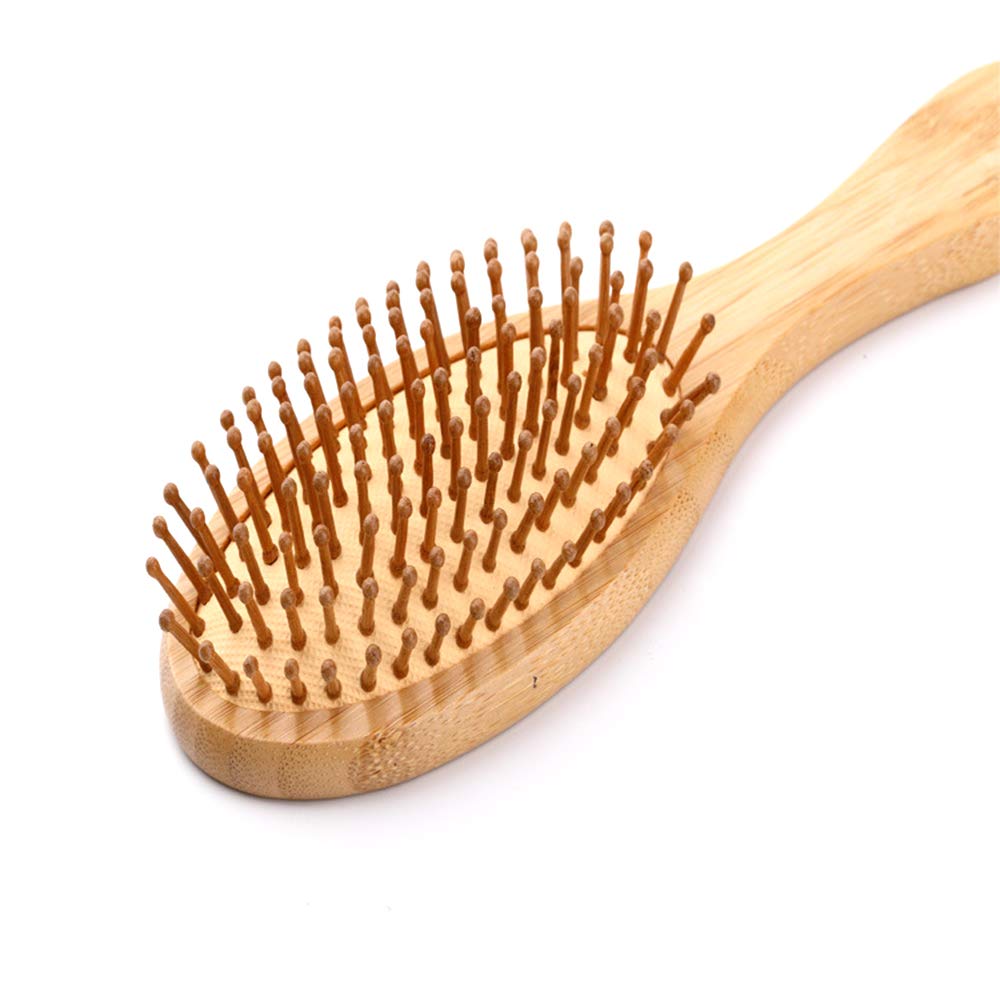 SouFace Bamboo Hair Loss Massage Comb - Natural Anti-Hair Loss Scalp Massager for Men & Women, Detangling Brush with Antibacterial Properties for Healthy Hair Growth, Stress Relief & Dandruff Control - Perfect for Daily Hair Care, Salon Styling & Relaxing Scalp Massage at Home