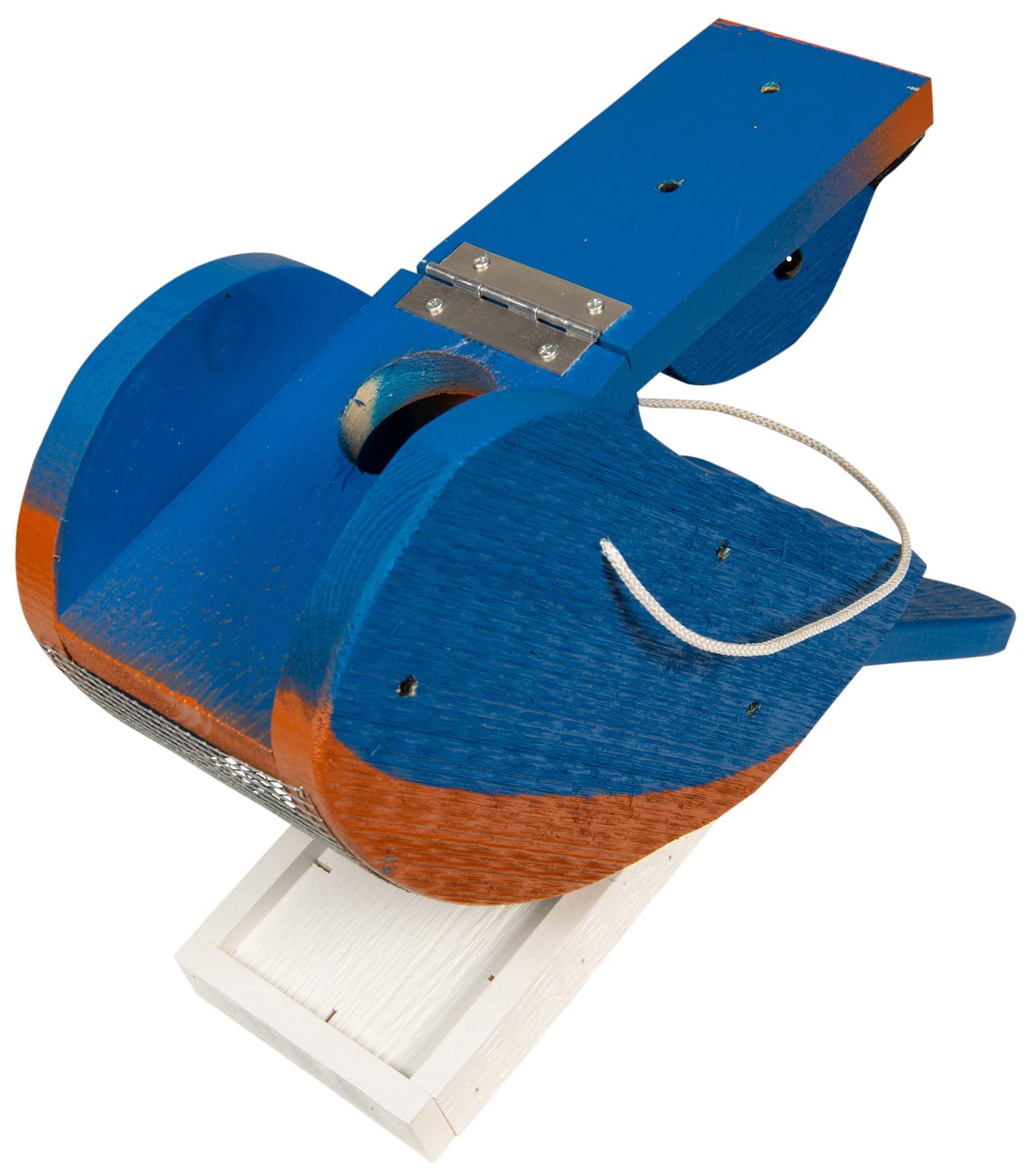 Premium Wooden Bluebird Shaped Bird Feeder - Handcrafted Outdoor Garden Decor for Attracting Wild Birds - Perfect for Backyards, Patios & Nature Lovers