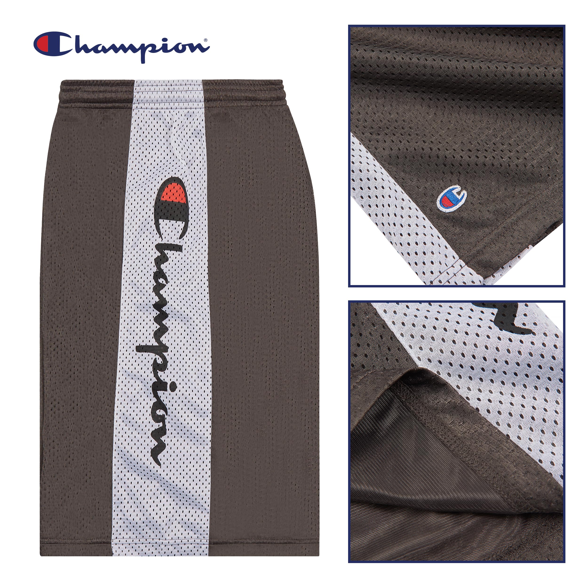 **Champion Big and Tall Mesh Basketball Shorts for Men – Quick-Dry Athletic Gym Shorts with Breathable Fabric – Perfect for Basketball, Workouts & Casual Wear**