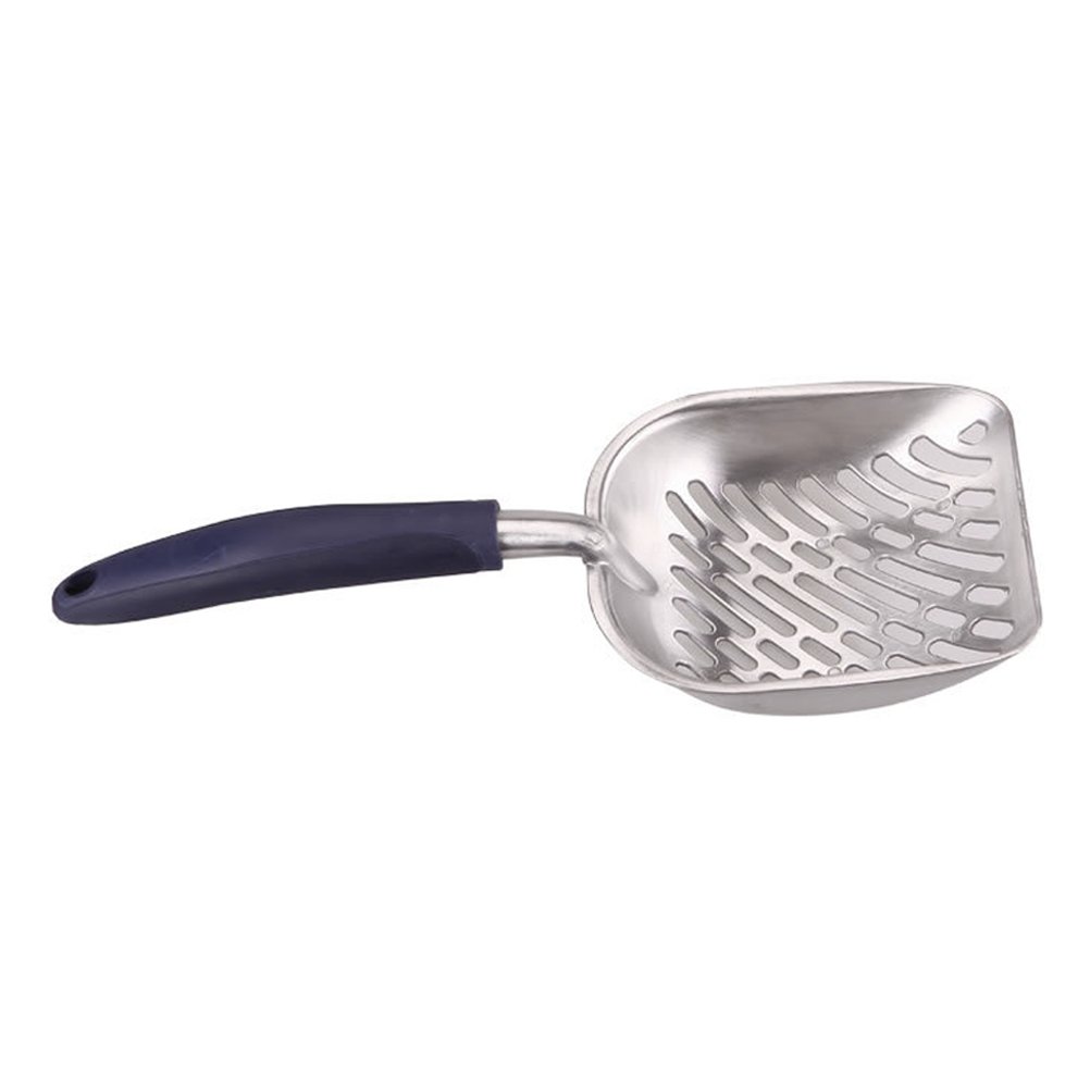 UEETEK Metal Cat Litter Scooper with Long Handle - Durable Pet Waste Shovel for Dogs & Cats - Blue | Ideal for Litter Box Cleaning & Pet Waste Management