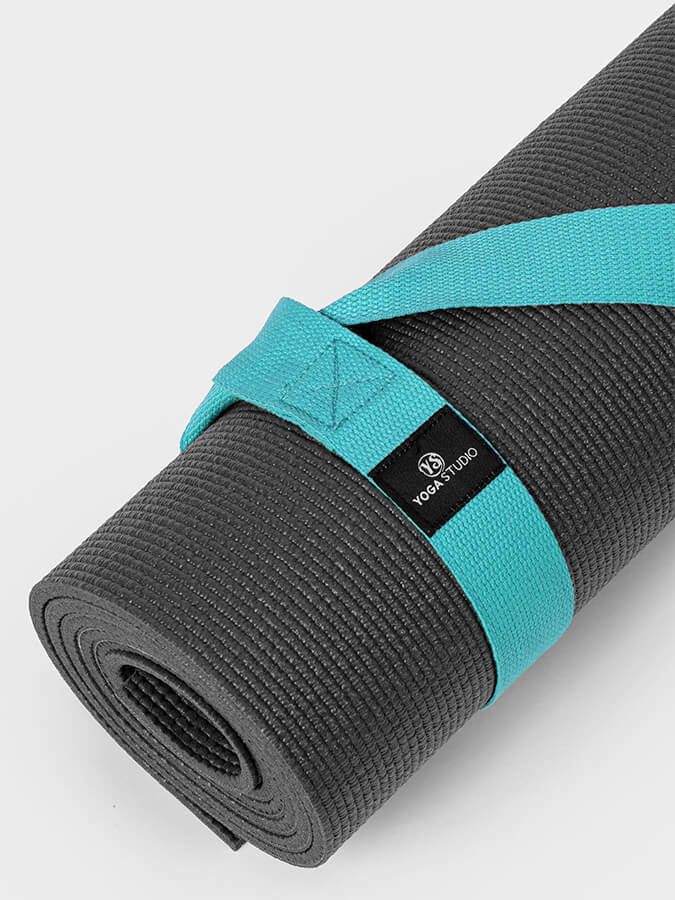 Organic Cotton Yoga Mat Strap Carrier for Yoga Studio - Premium Yoga Mat Holder with Adjustable Shoulder Strap - Perfect for Yoga Class, Gym, Travel & Outdoor Workouts