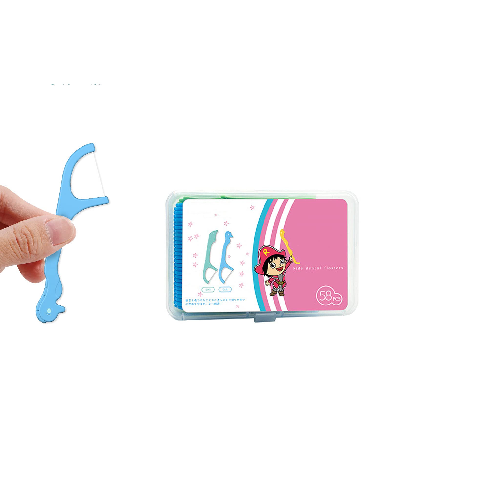 **Kids & Adults Dental Floss Picks - Braces Flossers for Children & Toddlers, Family Dental Floss Sticks with Threaders (Green) | Perfect for Daily Oral Care, Travel & On-the-Go Use**