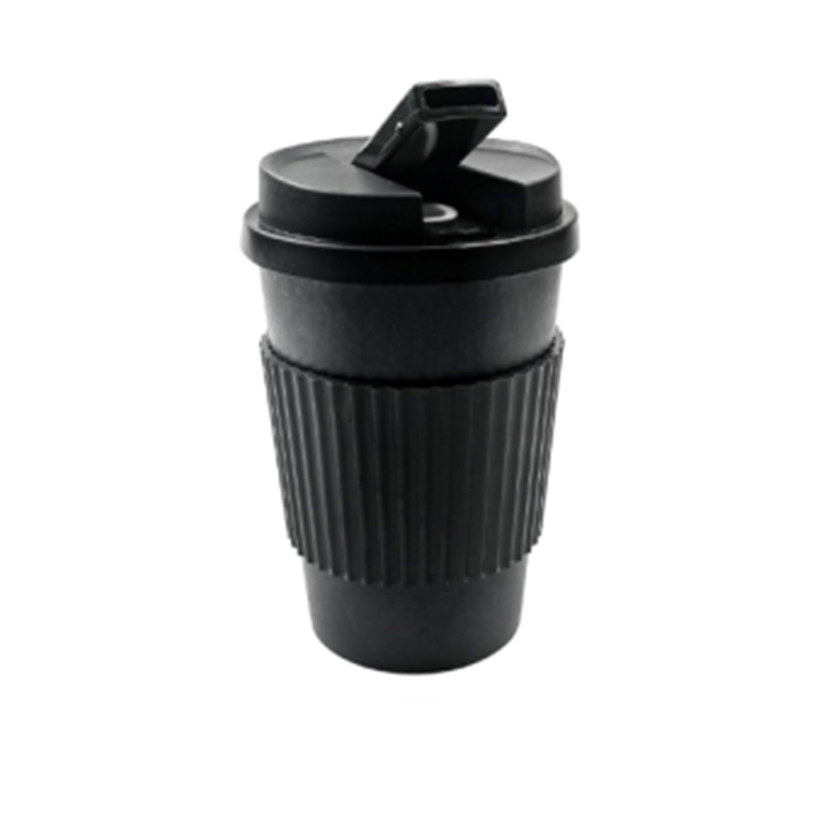 Portable Hookah Set with Silicone Lid - Mini Travel Shisha Mug with Coffee Cup Design (Black) | Hookah Accessories for Outdoor Camping, Beach Parties & Home Relaxation