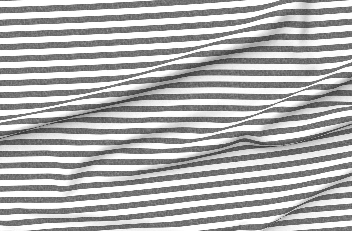 Grey Stripe Lumberjack Fabric by Spoonflower - Printed Chiffon Material by The Yard for Sewing, Fashion Apparel & Home Decor | Perfect for Dresses, Curtains & DIY Craft Projects