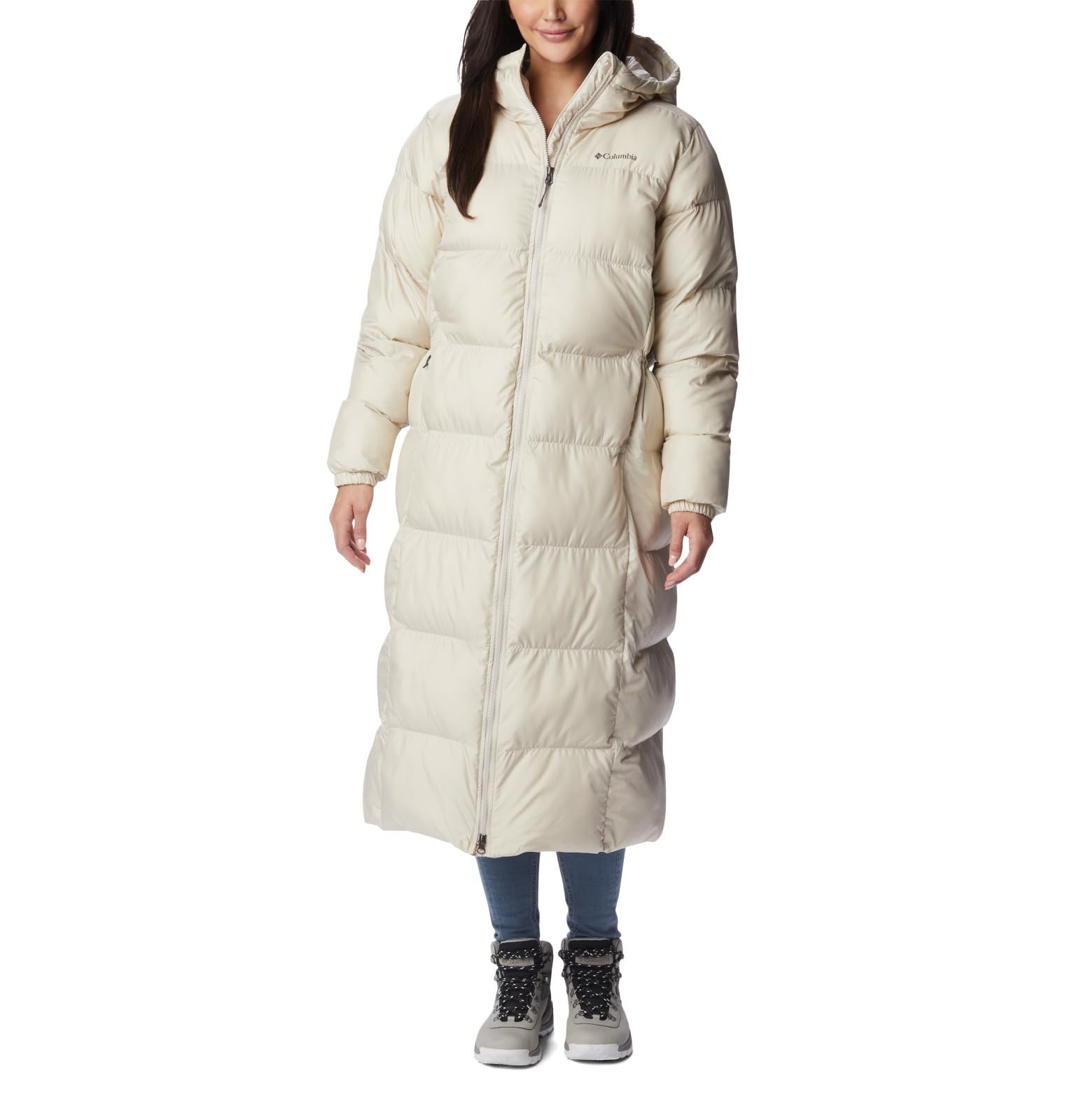 Columbia Women's Puffect Long Jacket - Waterproof Winter Coat with Omni-Heat, Lightweight Warm Puffer Jacket for Cold Weather, Hiking & Outdoor Activities