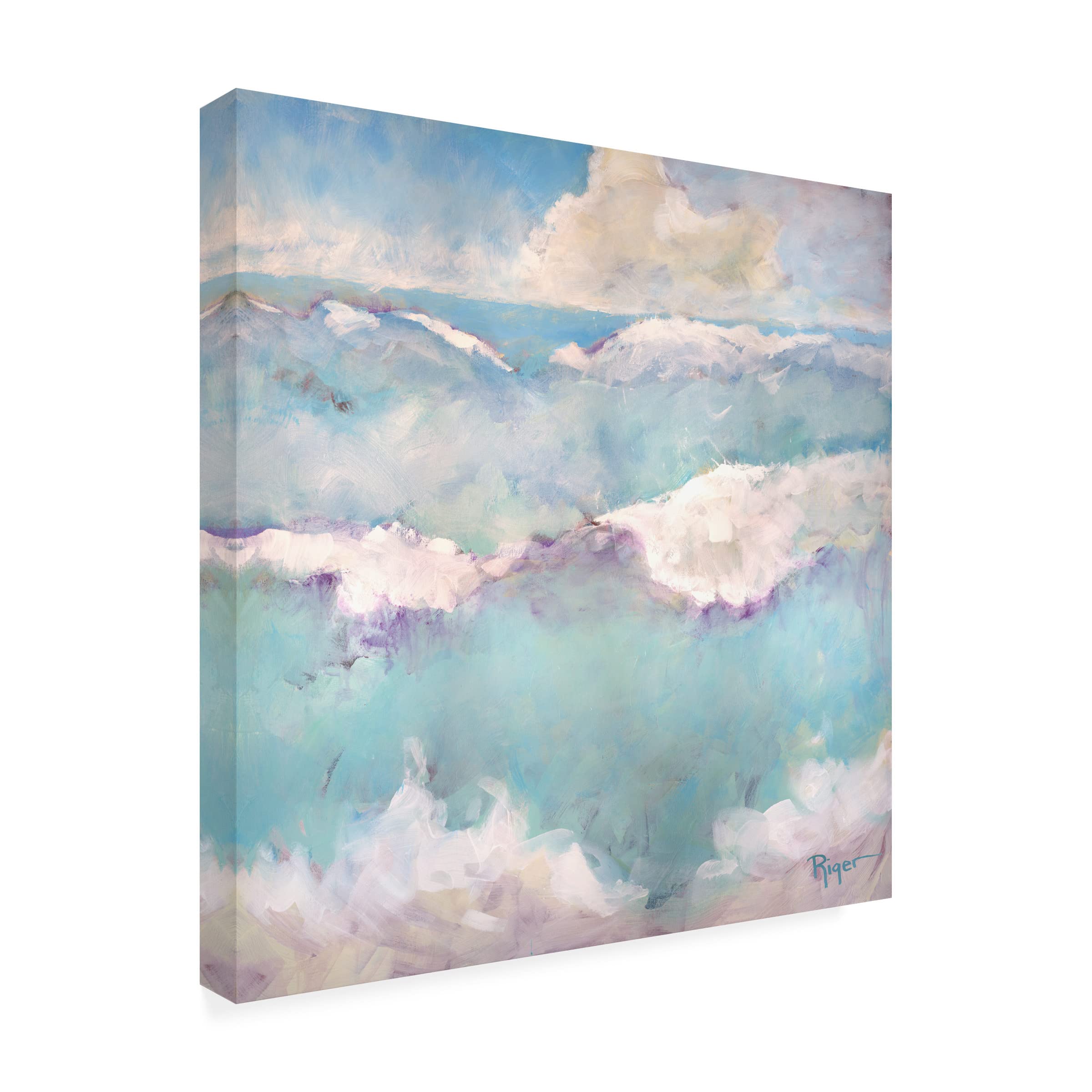Trademark Fine Art 'A Day at the Beach IV' Canvas Wall Art by Sue Riger - Coastal Decor for Living Room, Bedroom & Office