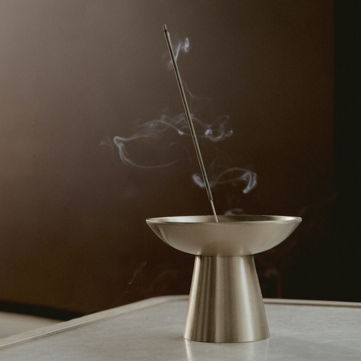 Ester Brass Incense Burner - Handcrafted Aromatherapy Holder for Meditation, Yoga & Home Decor | Premium Metal Burner for Essential Oils & Spiritual Relaxation