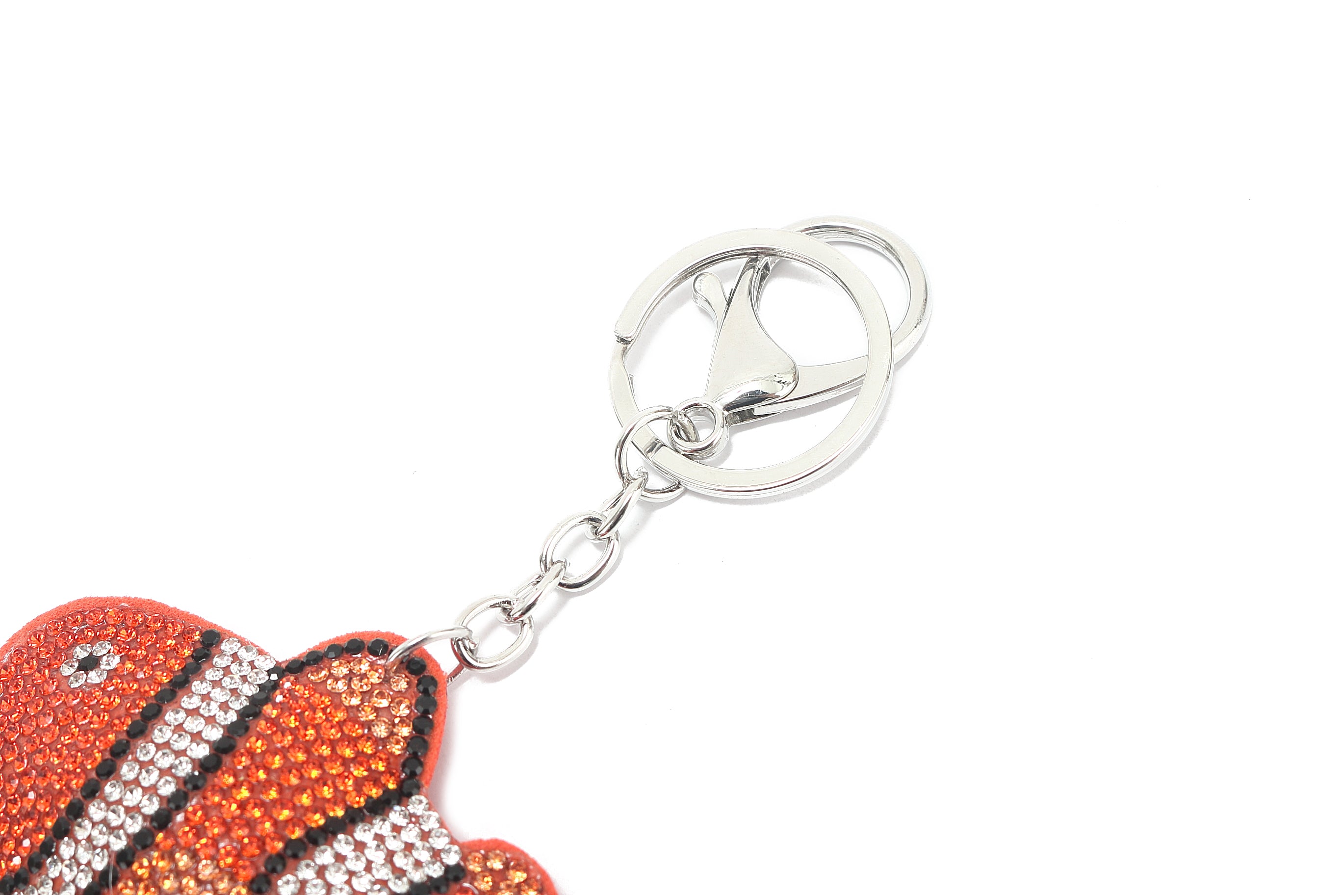 Crystal Fish Orange Bag Charm - Elegant & Stylish Accessory for Handbags, Backpacks & Keychains | Perfect Gift for Women & Girls