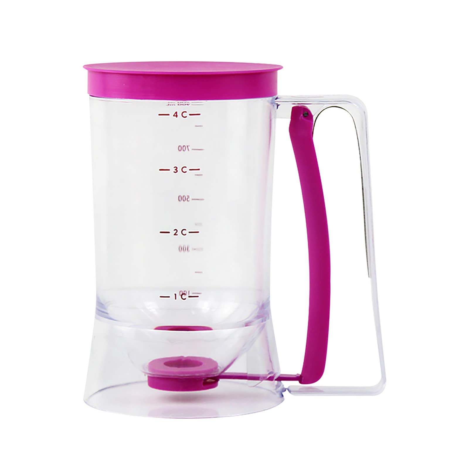 Homlpope YZZATF Batter Separator Dispenser - Handheld Cupcake Batter Funnel with Measuring Marks for Precise Baking - Perfect for Muffins, Pancakes & Crepes - Essential Baking Tool for Home Bakers & Professional Chefs