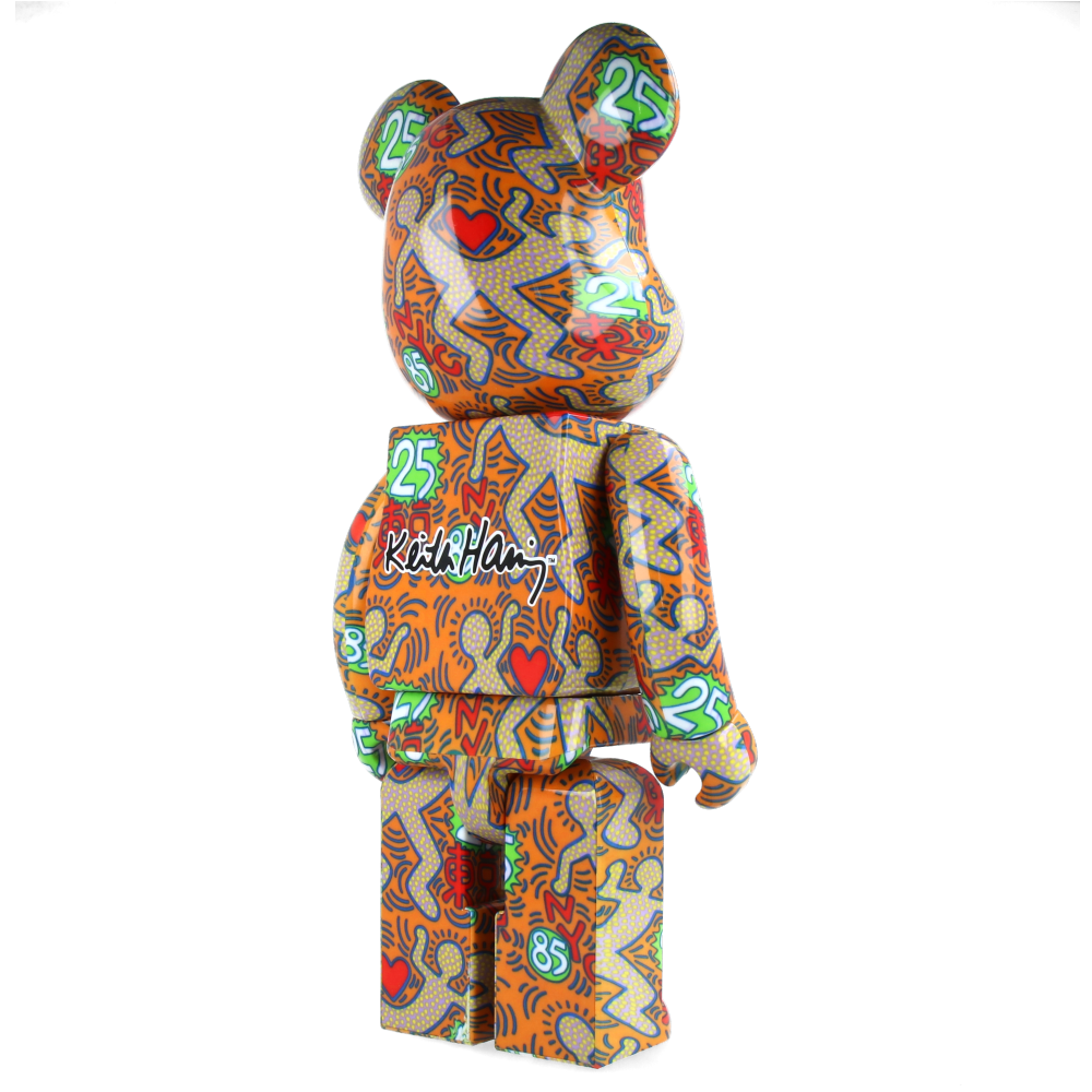 400% + 100% Bearbrick Keith Haring Special BWWT Collectible Art Toy - Perfect for Home Decor, Office Display & Pop Culture Collectors