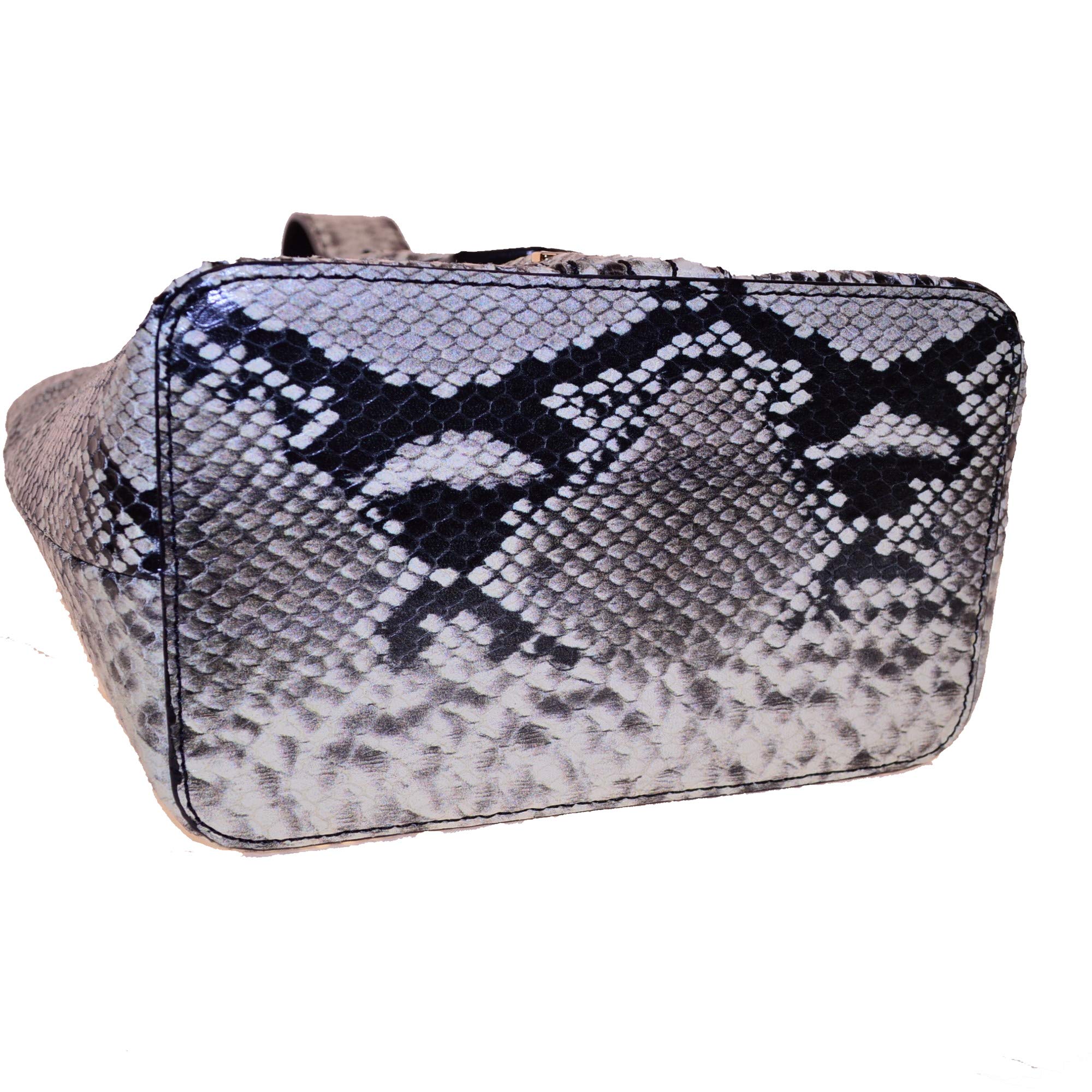 BRAHMIN Faith 3-Way Python Embossed Leather Caviar Felix Crossbody Bag for Women - Stylish Shoulder Purse & Handbag for Work, Travel & Everyday Use