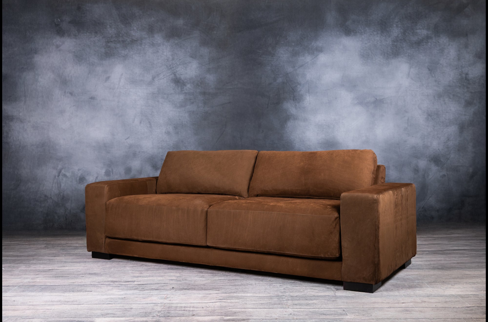 Premium ARIA Genuine Leather Sofa - Modern Luxury Living Room Furniture for Home & Office Comfort