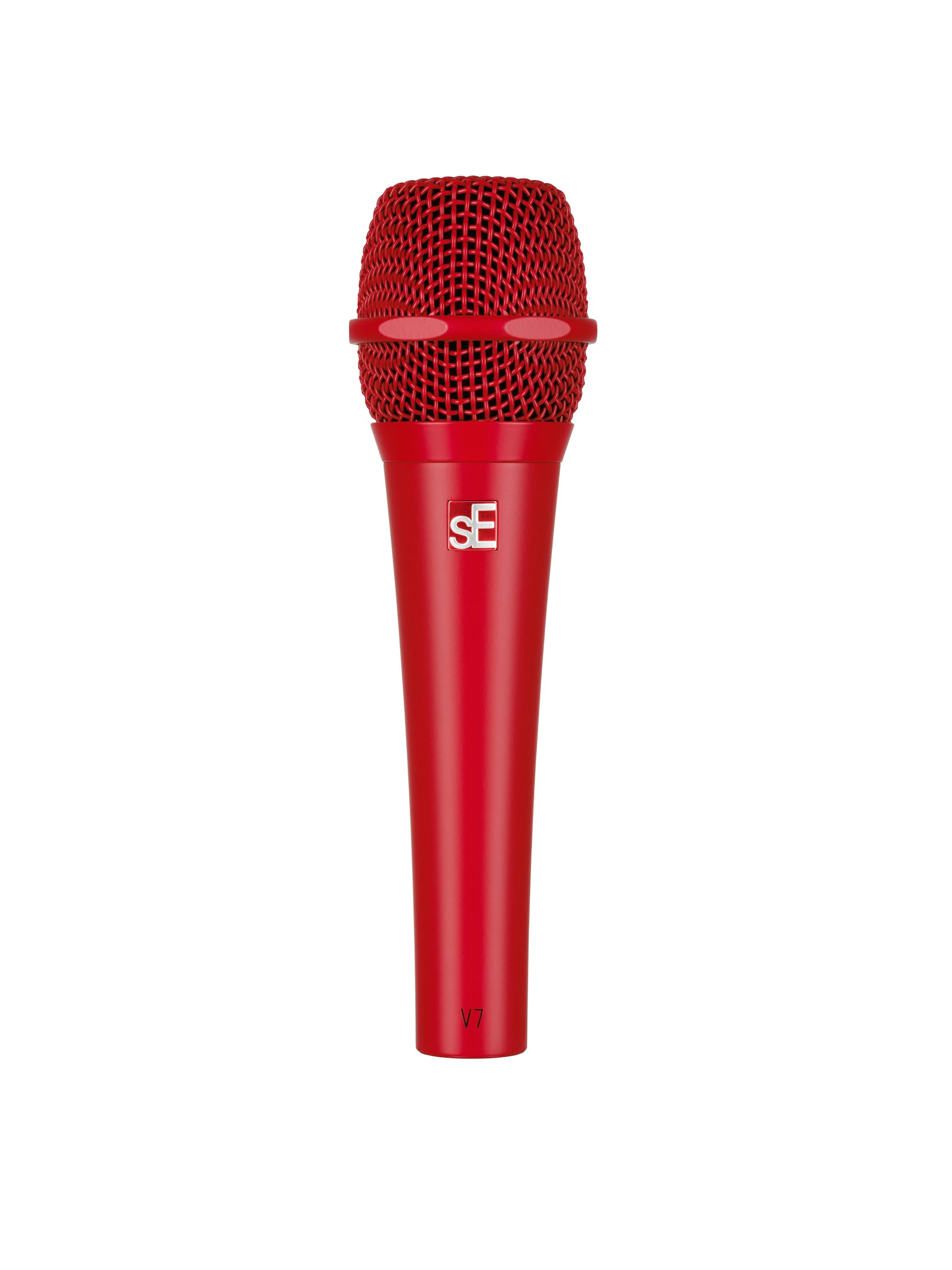 SE Electronics V7-RED Professional Studio-Grade Supercardioid Handheld Microphone - Ideal for Podcasting, Live Streaming & Vocal Recording (Red)