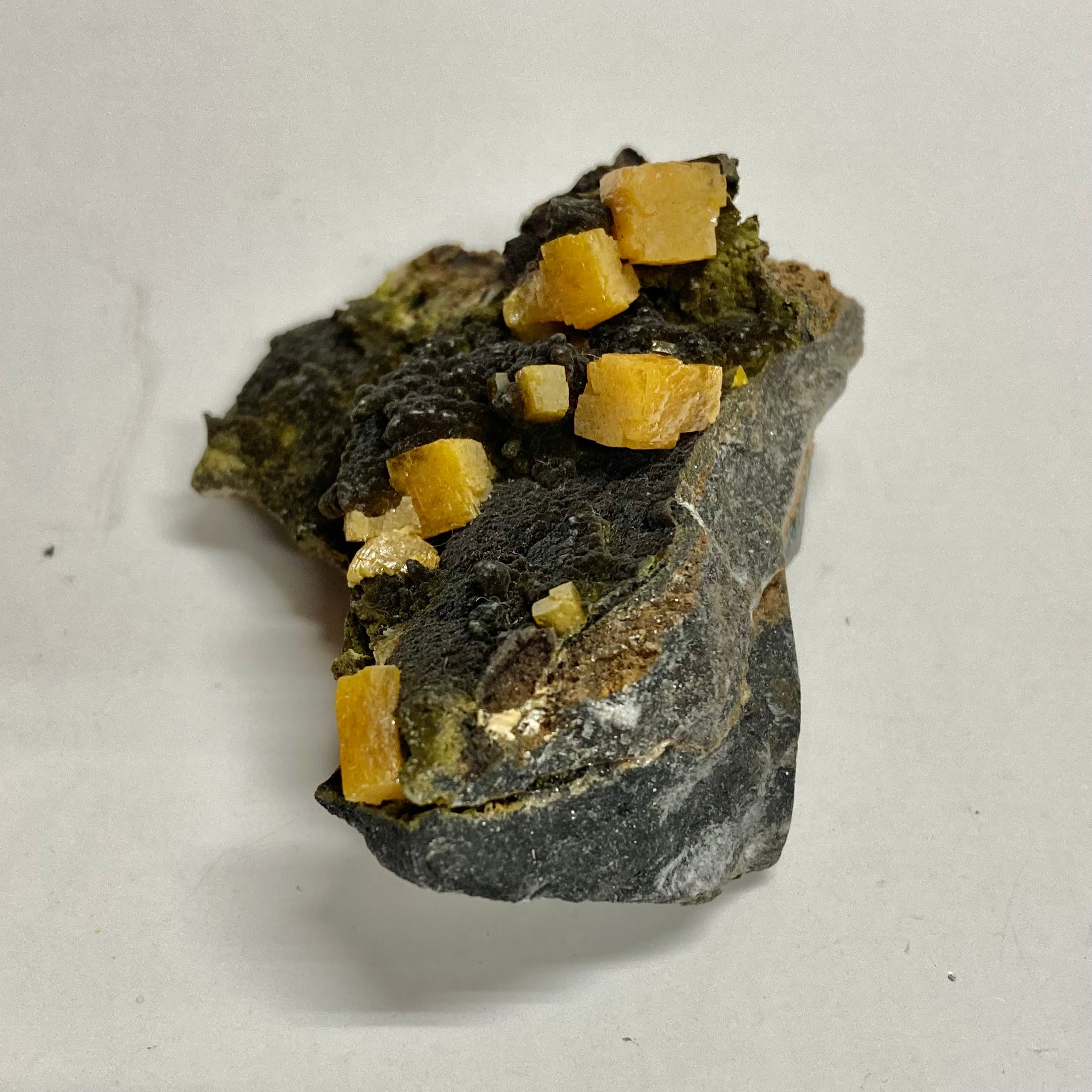 Natural Wulfenite Mimetite Mineral Specimen - Rare Collectible Crystals for Display & Healing | Perfect for Home Decor, Meditation & Crystal Collections