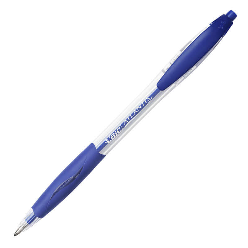 BIC Atlantis Ballpoint Pen - Smooth Writing, Comfort Grip, 1.0mm Medium Point - Perfect for Office, School & Everyday Use